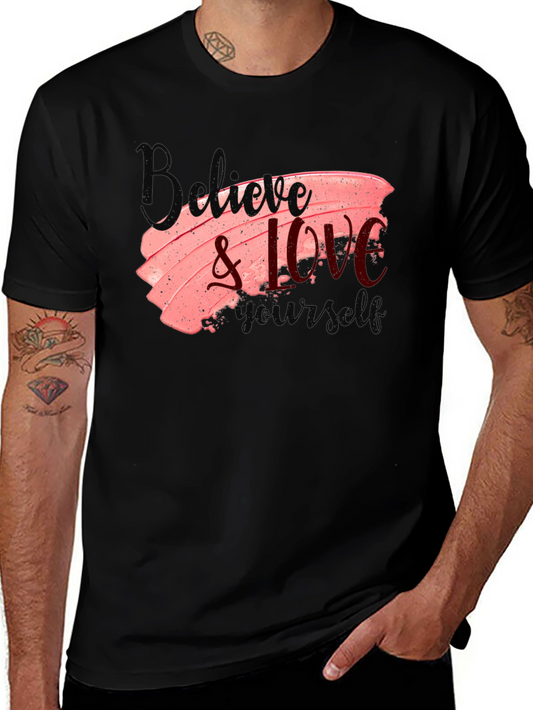 Believe & Love Yourself Black Tee