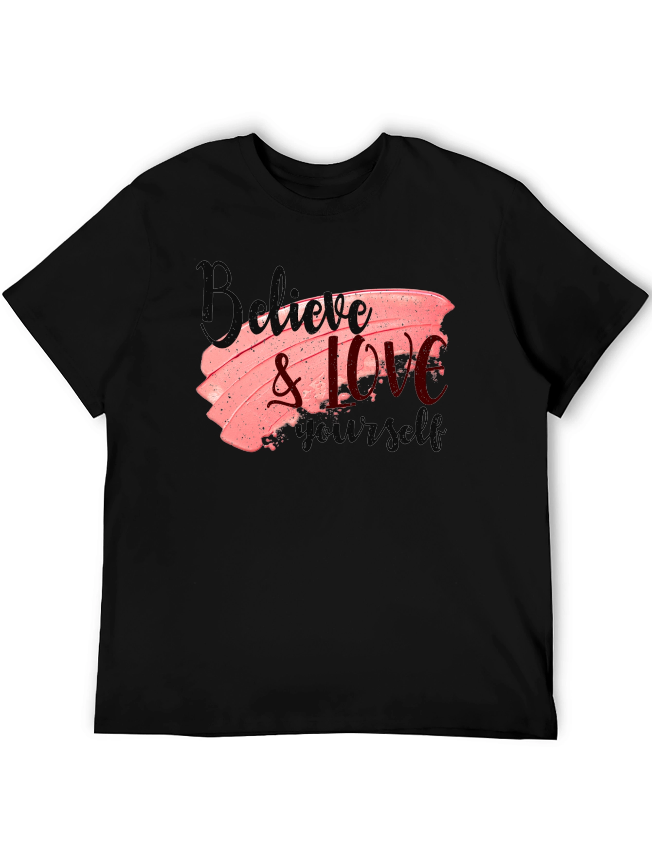 Believe & Love Yourself Black Tee