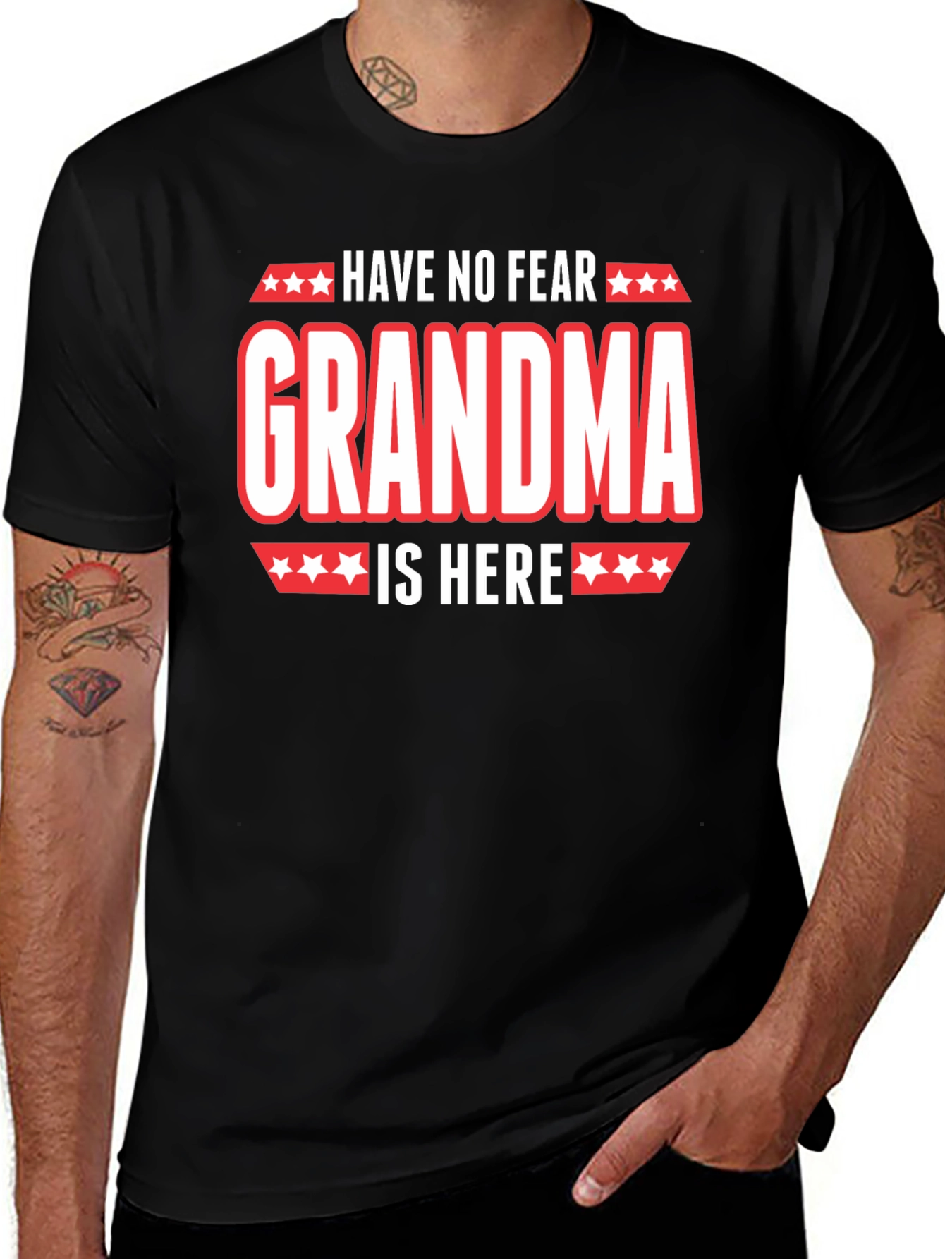 Have No Fear Grandma Is Here Graphic T-Shirt