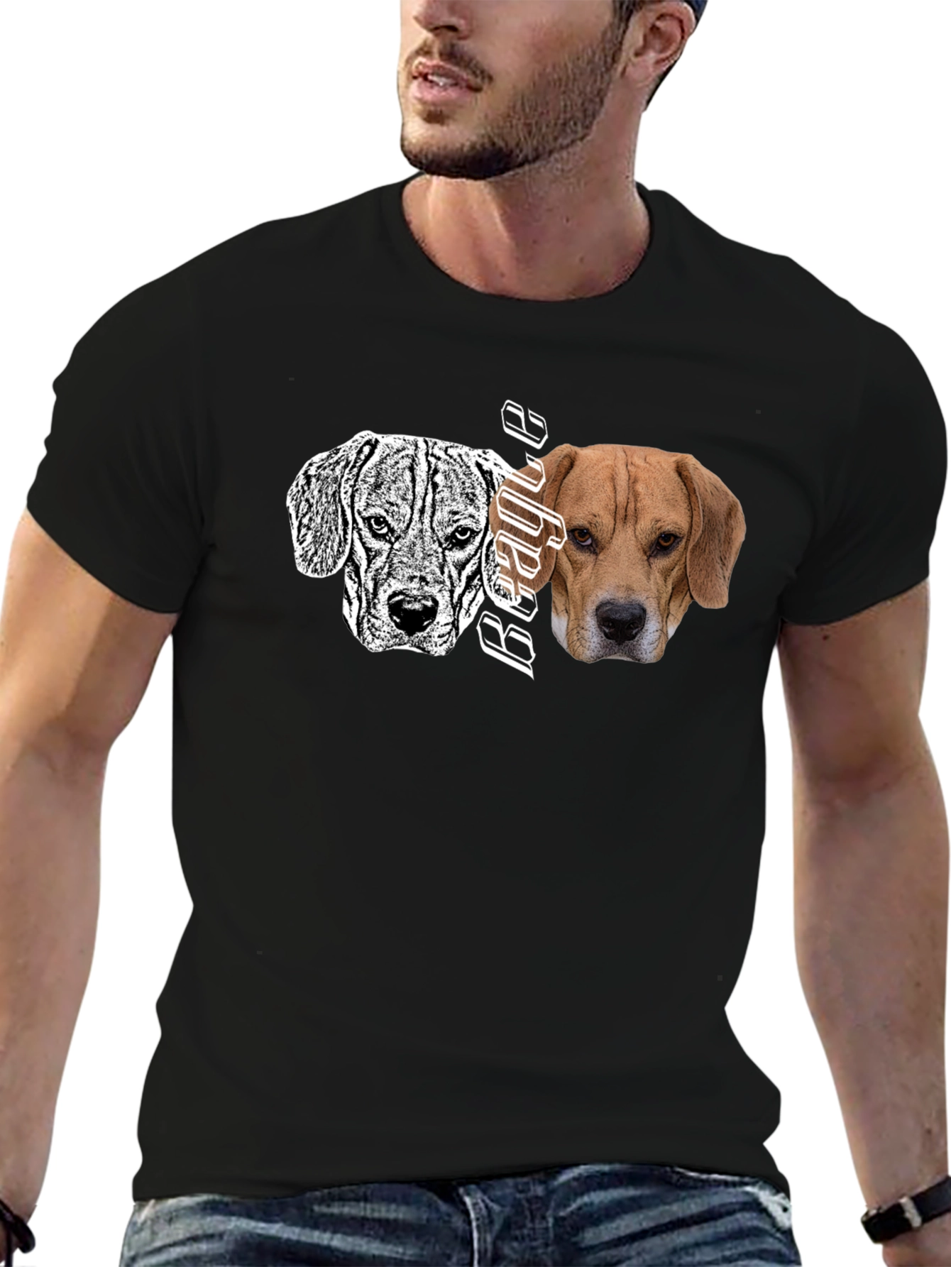 Beagle Dog Graphic Print T-Shirt