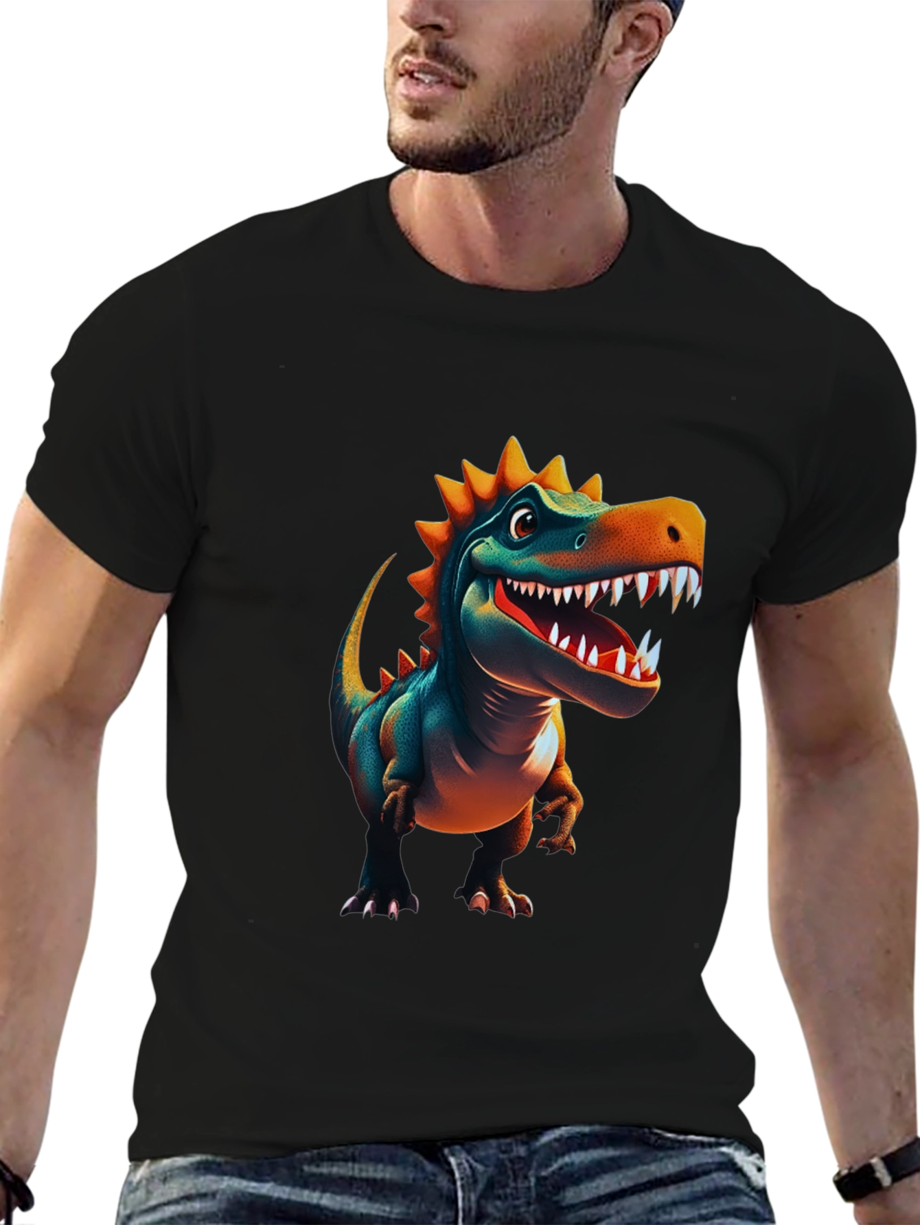 Dino T-Shirt - Cartoon Dinosaur Graphic Tee