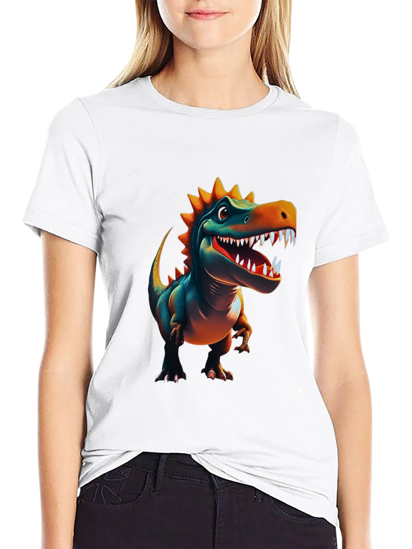 Dino T-Shirt - Cartoon Dinosaur Graphic Tee