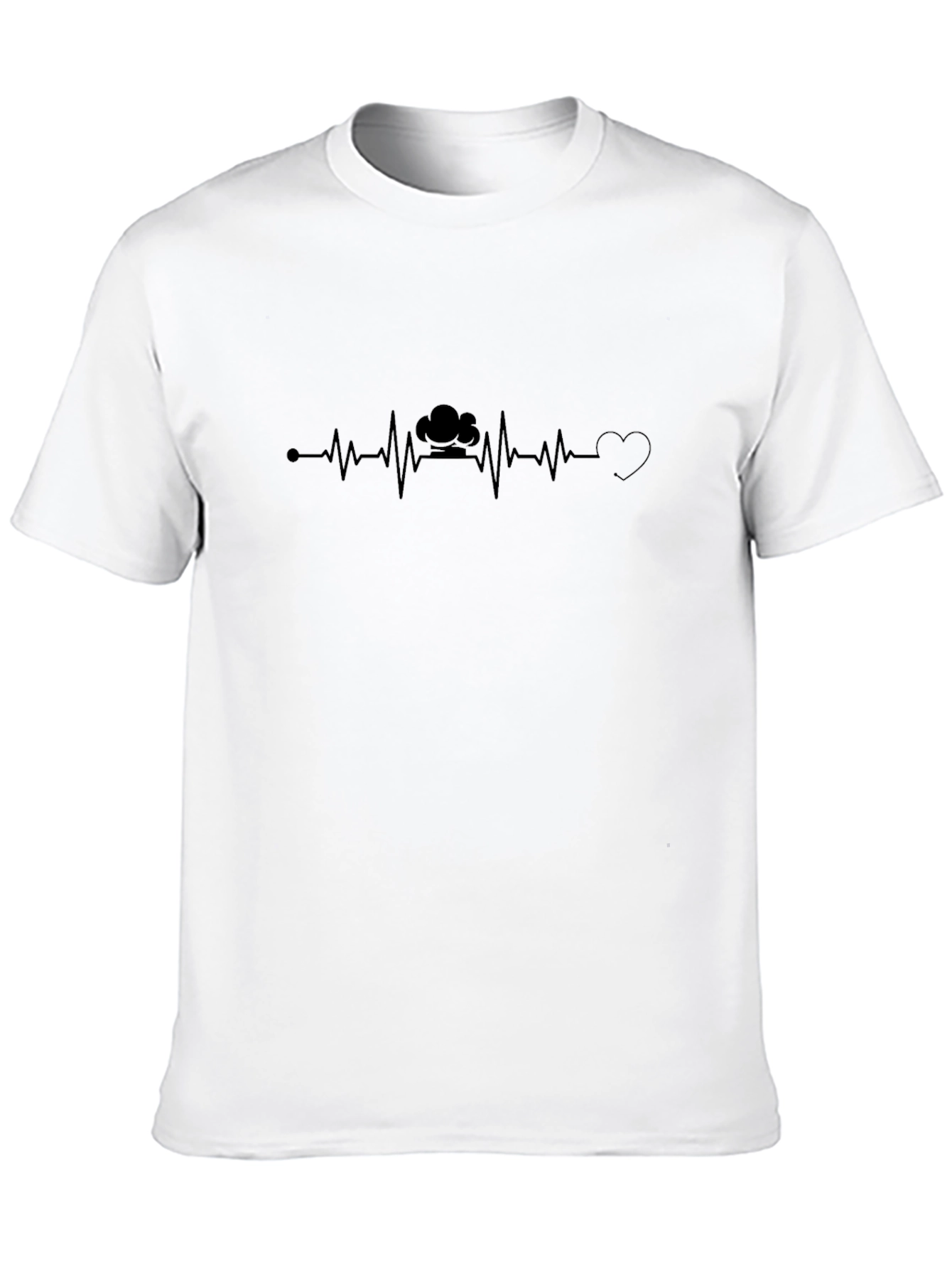 Chef Heartbeat Black T-Shirt