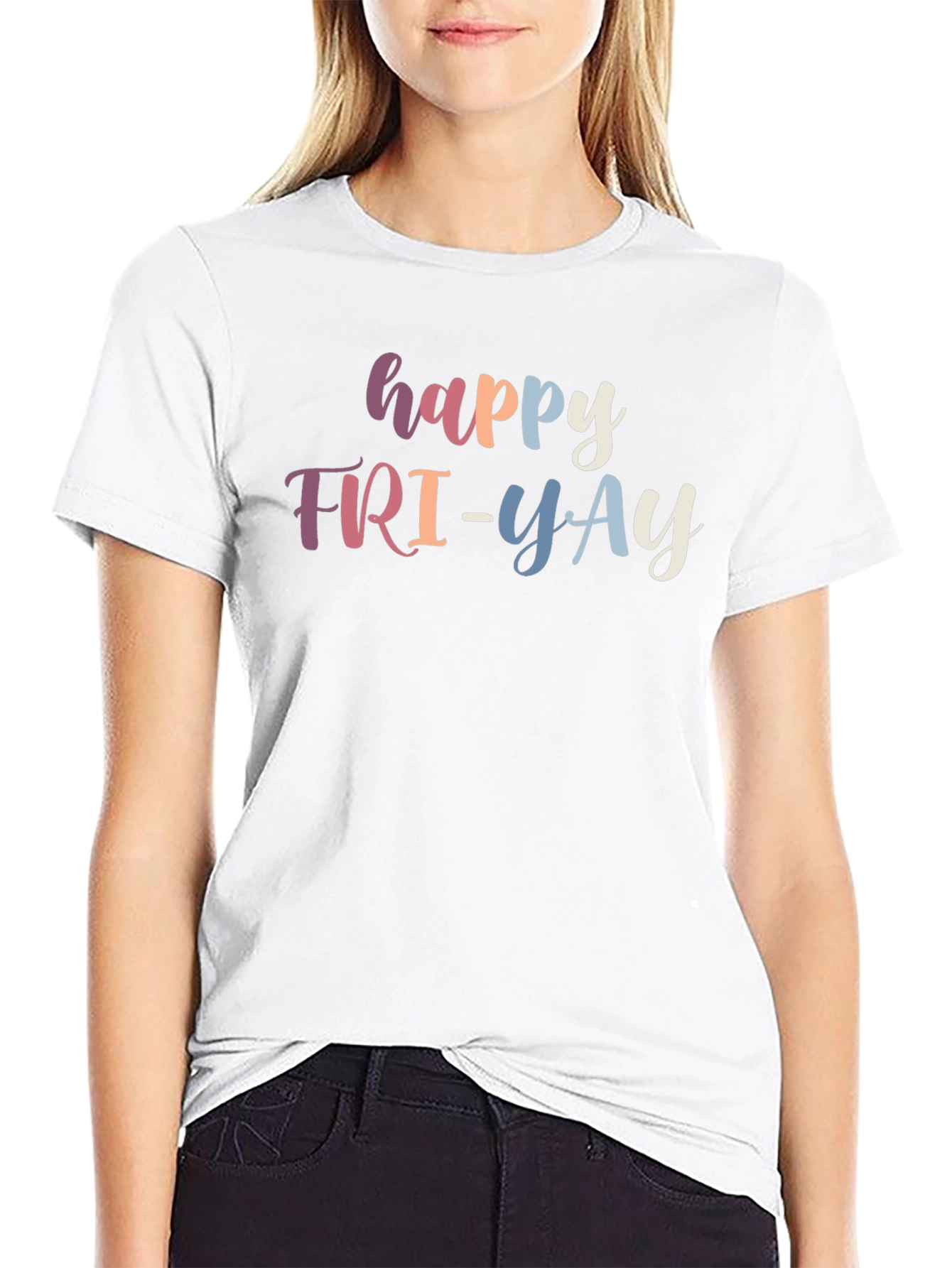 Happy FRI-YAY Black T-Shirt