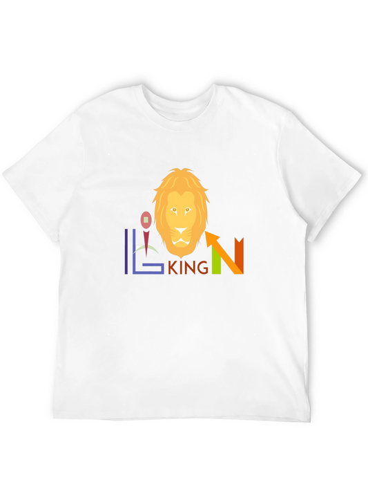 Lion King Graphic Tee - Black Cotton Blend