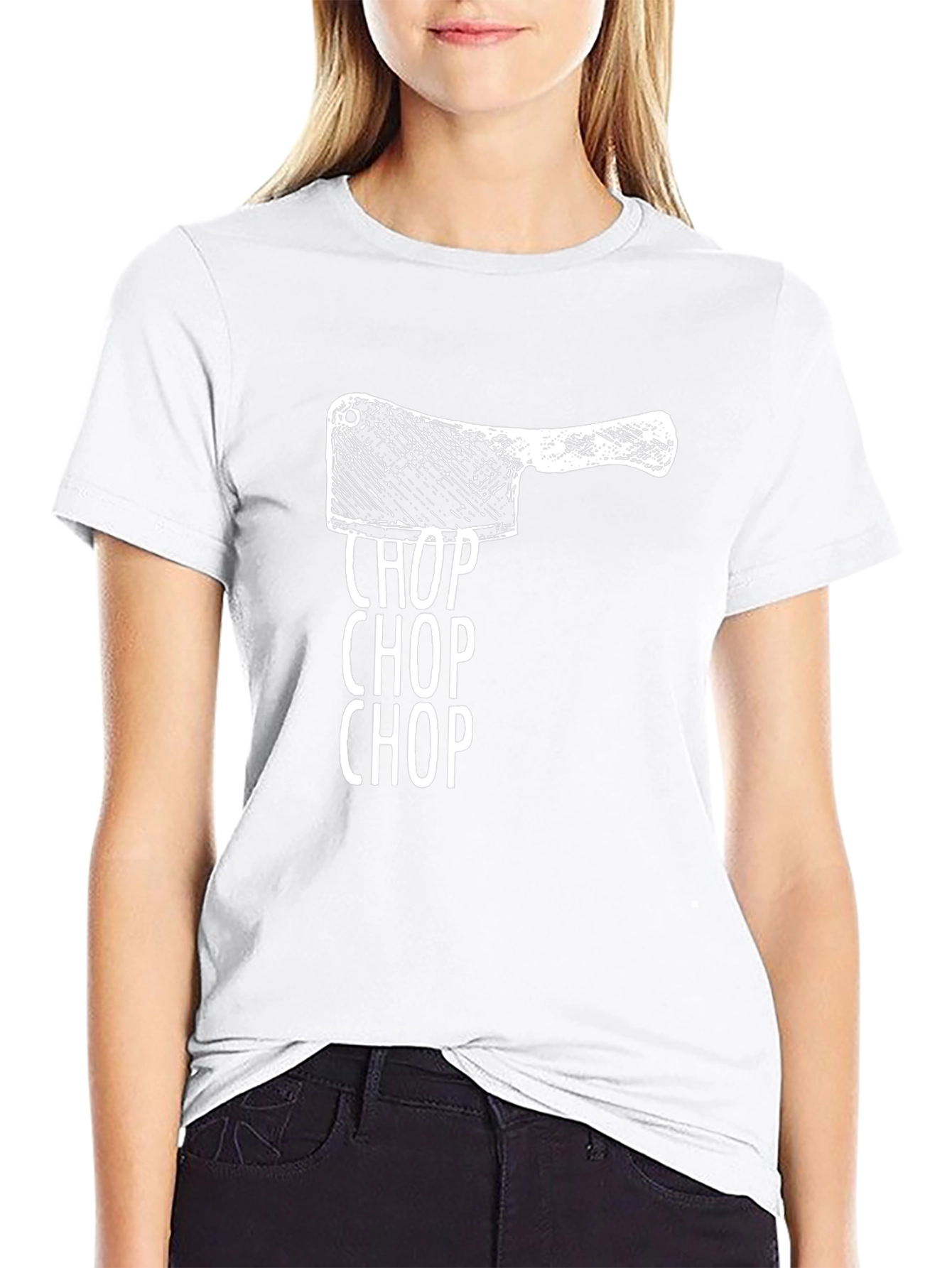 Chop Chop Meat Cleaver Graphic T-Shirt
