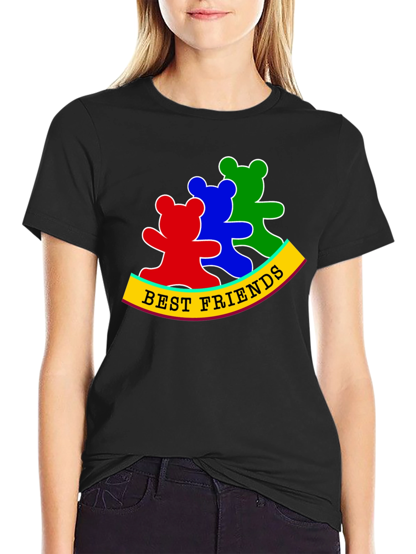 Best Friends Bear T-Shirt - Cute Graphic Tee