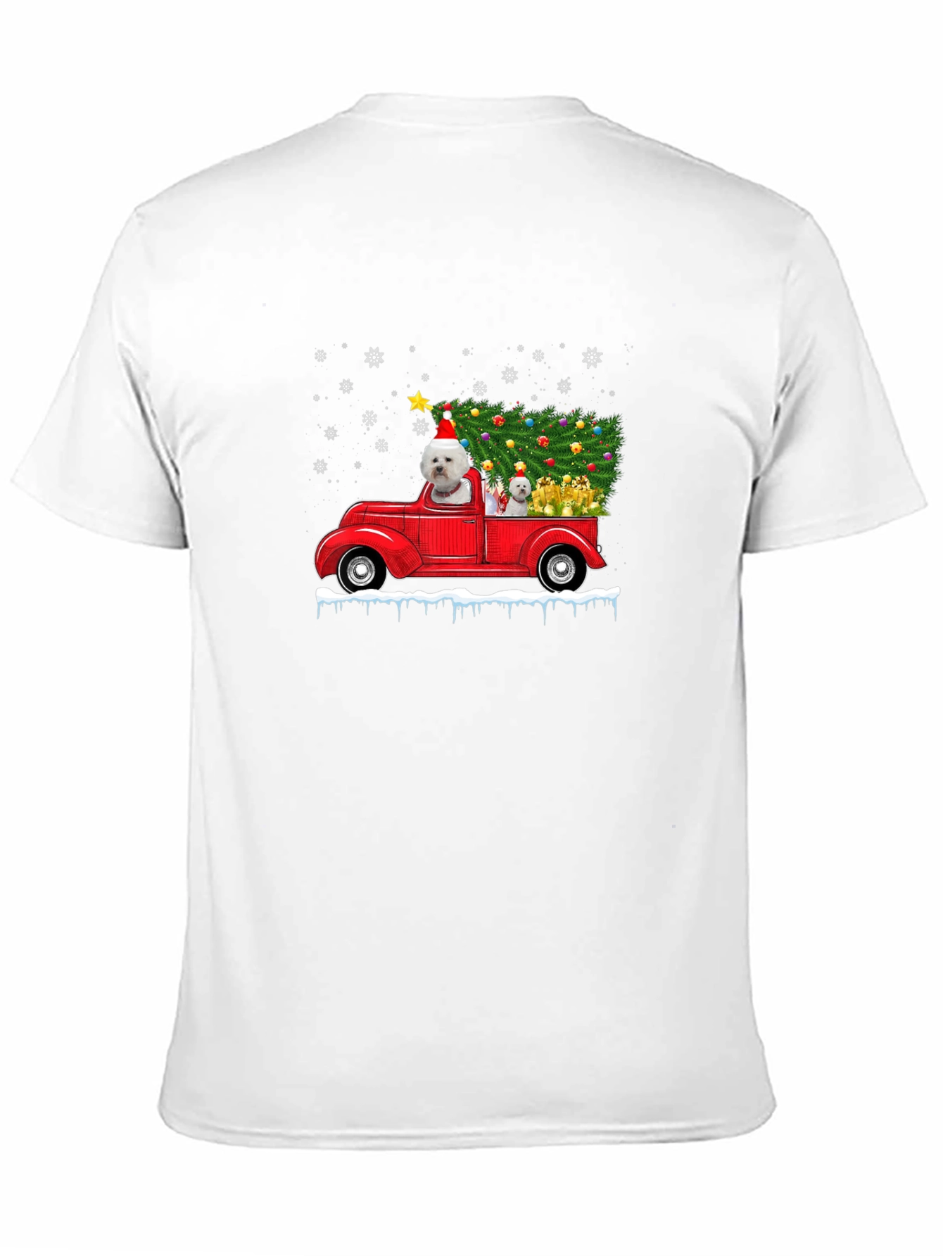 Festive Dog Christmas Truck T-Shirt