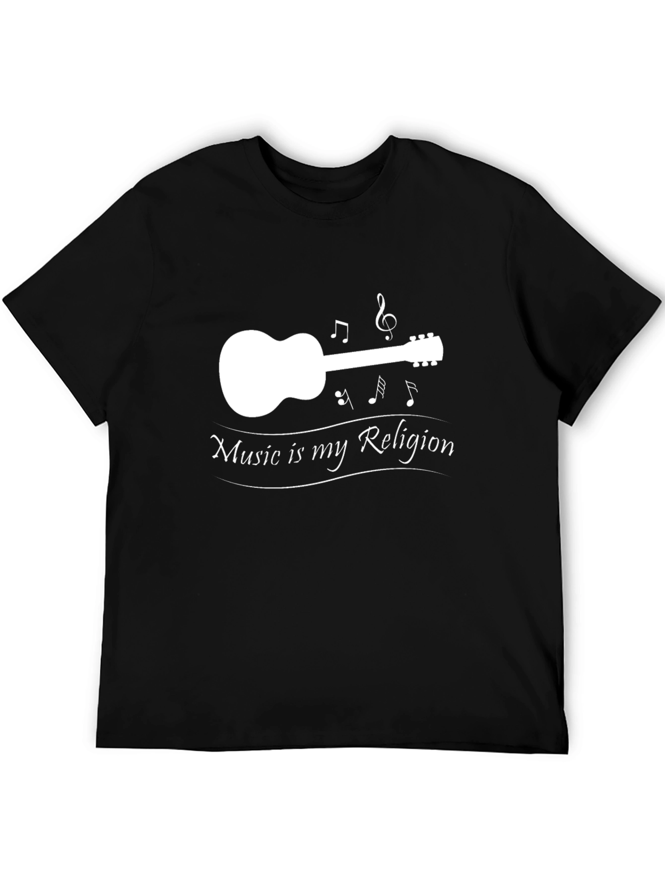 Music is My Religion Black T-Shirt