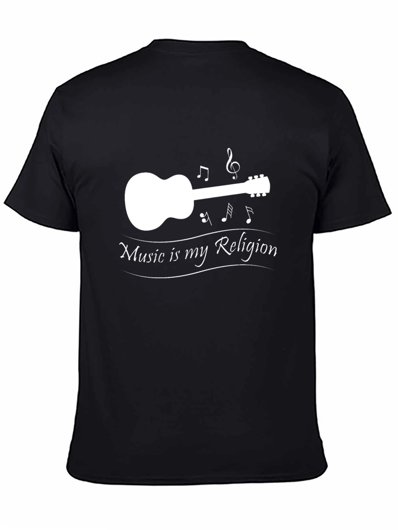 Music is My Religion Black T-Shirt