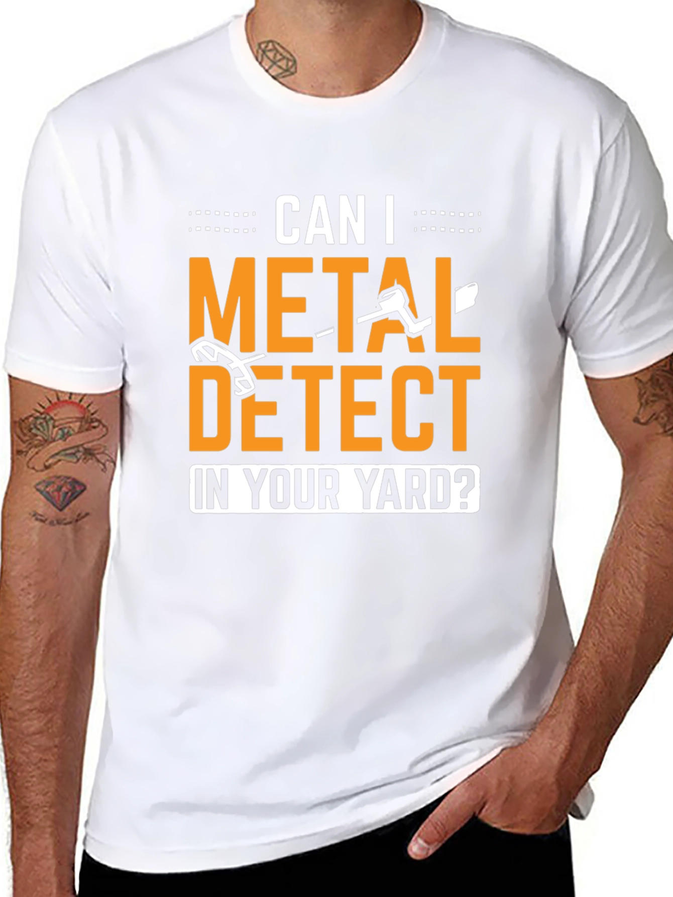 Metal Detecting T-Shirt - Yard Treasure Hunt Tee