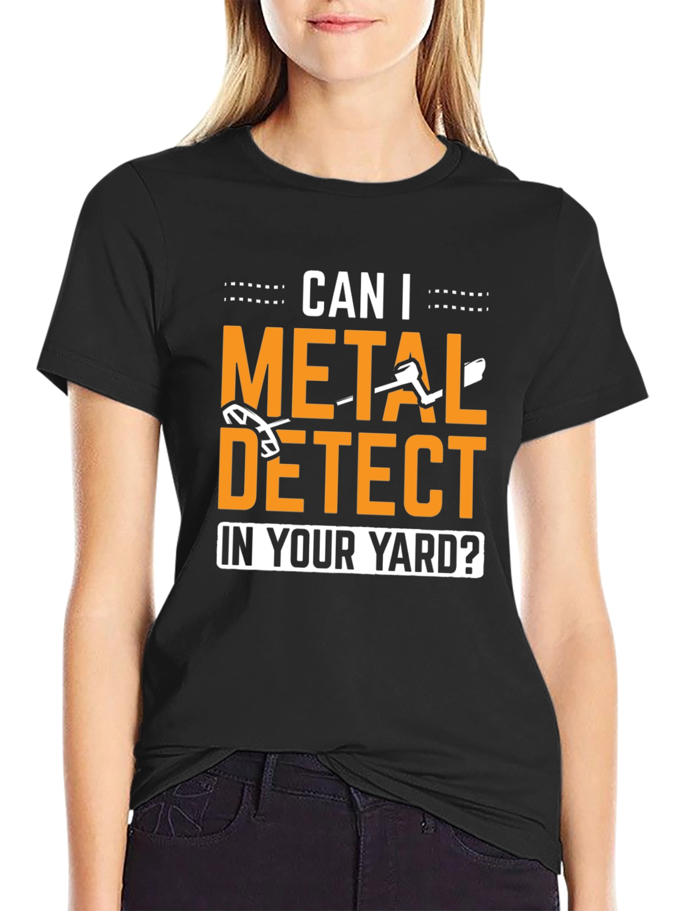 Metal Detecting T-Shirt - Yard Treasure Hunt Tee