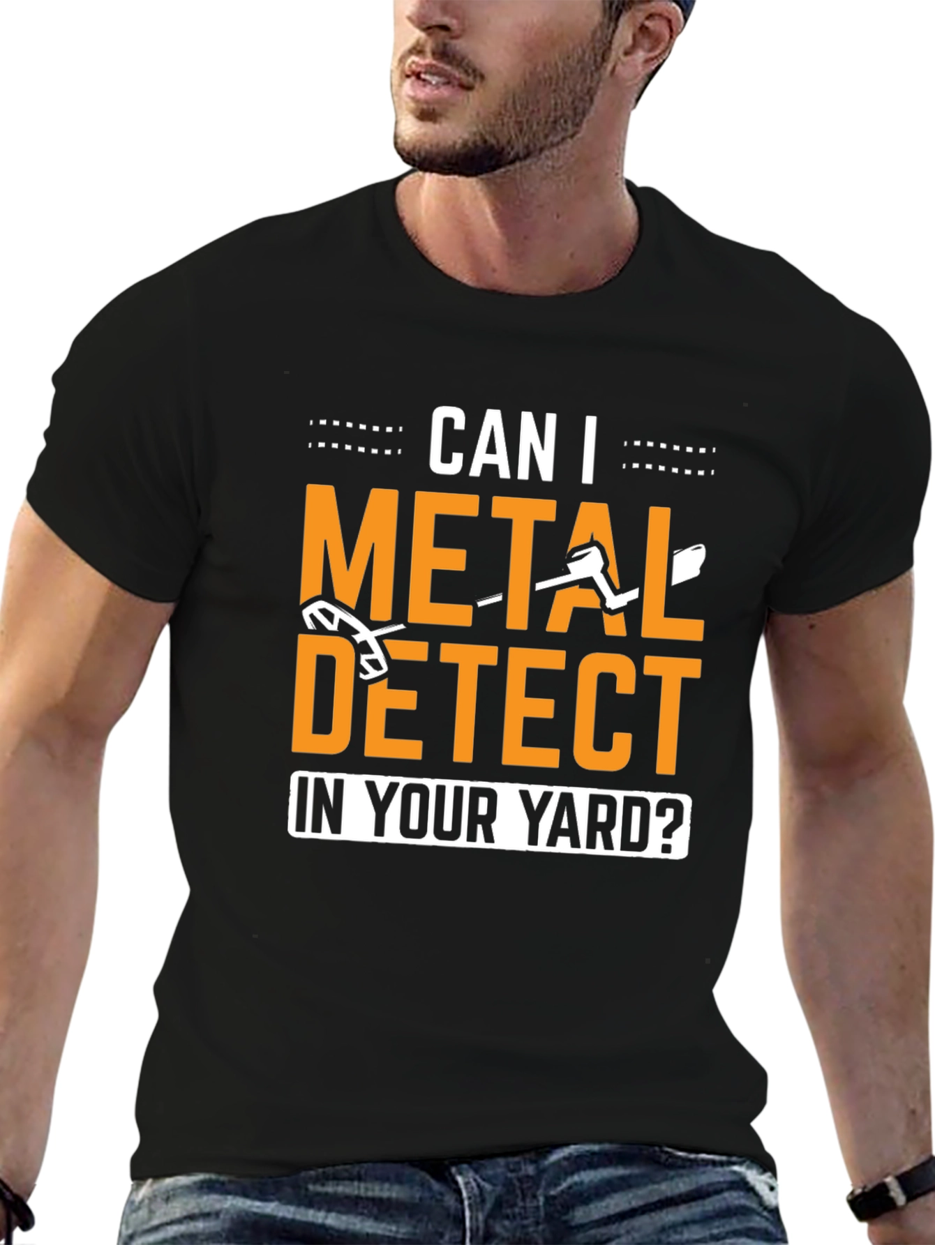 Metal Detecting T-Shirt - Yard Treasure Hunt Tee