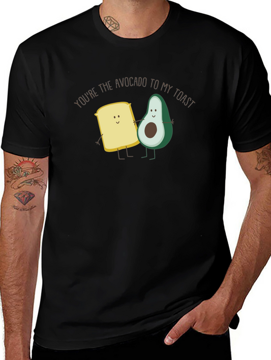 Avocado Toast Funny Graphic Tee - Black