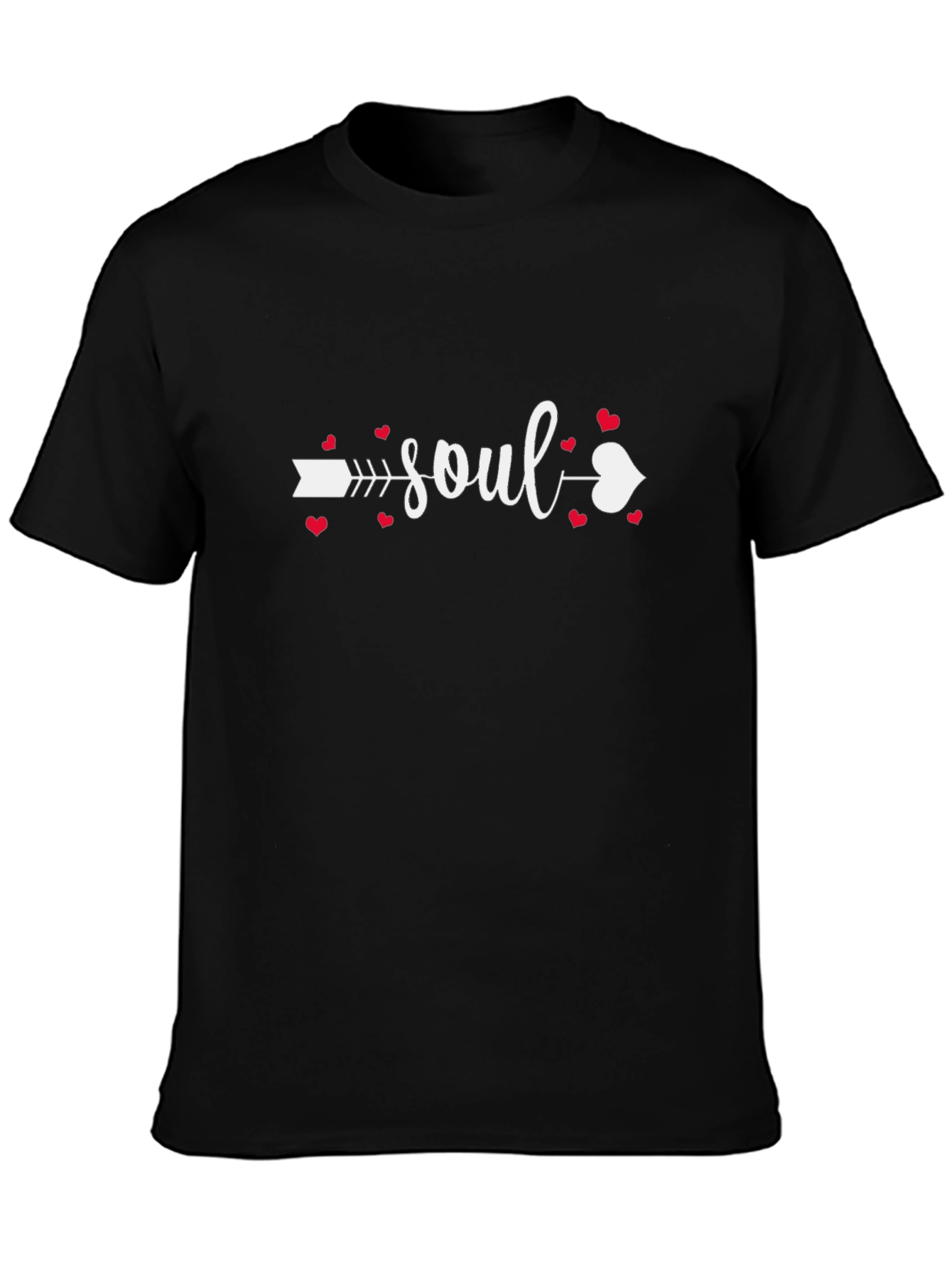 Soul Mate Graphic T-Shirt Love Arrow Heart Design