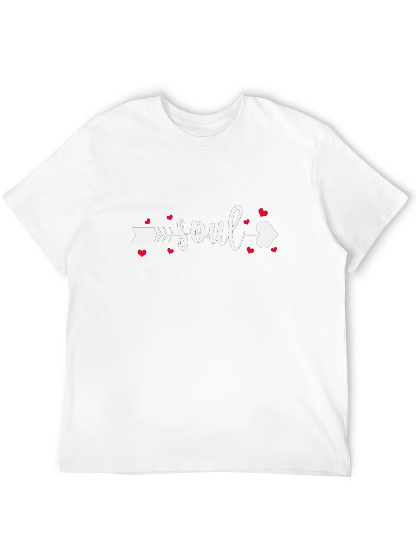 Soul Mate Graphic T-Shirt Love Arrow Heart Design