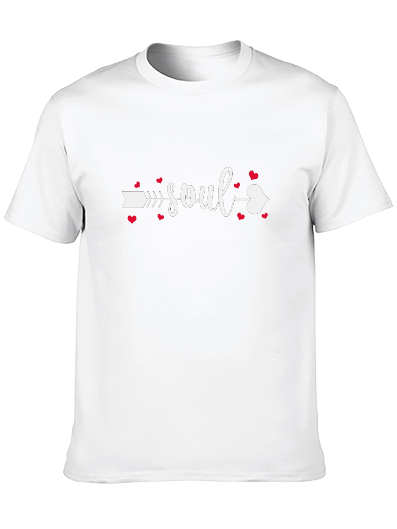 Soul Mate Graphic T-Shirt Love Arrow Heart Design
