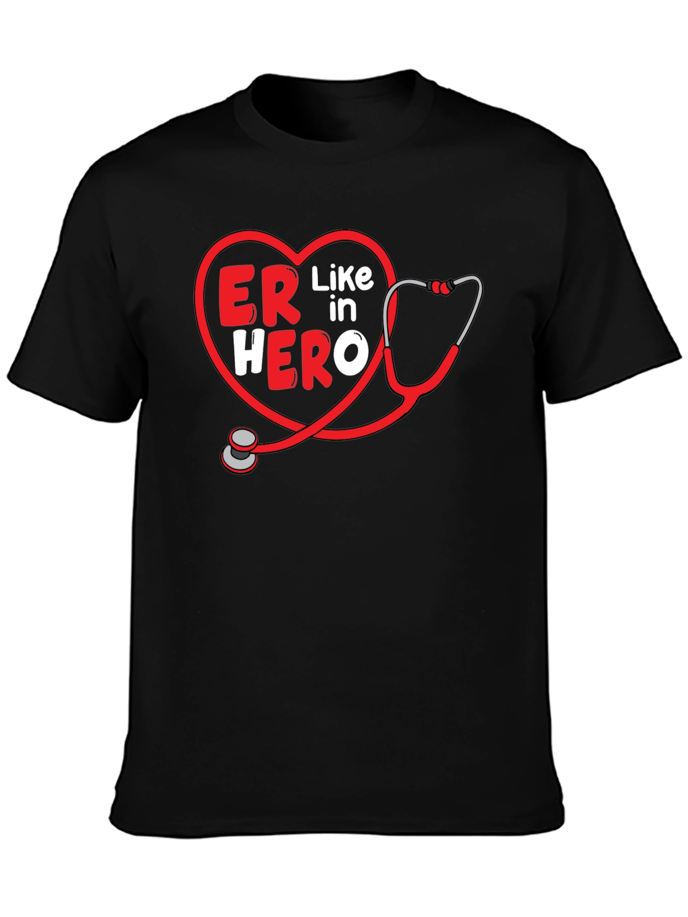 ER Hero Stethoscope T-Shirt - Emergency Room Apparel