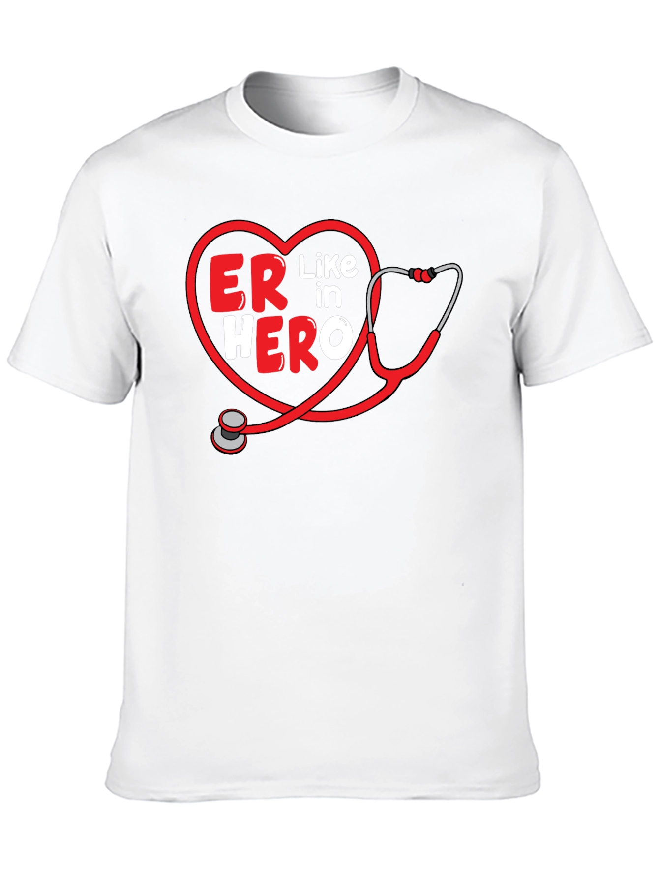 ER Hero Stethoscope T-Shirt - Emergency Room Apparel