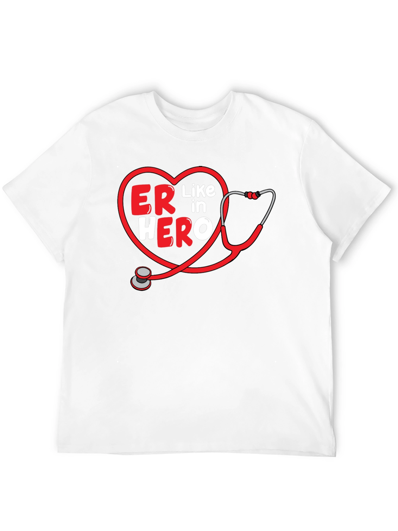 ER Hero Stethoscope T-Shirt - Emergency Room Apparel