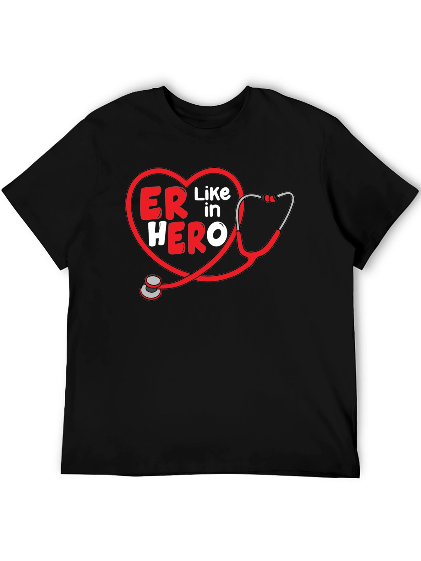 ER Hero Stethoscope T-Shirt - Emergency Room Apparel