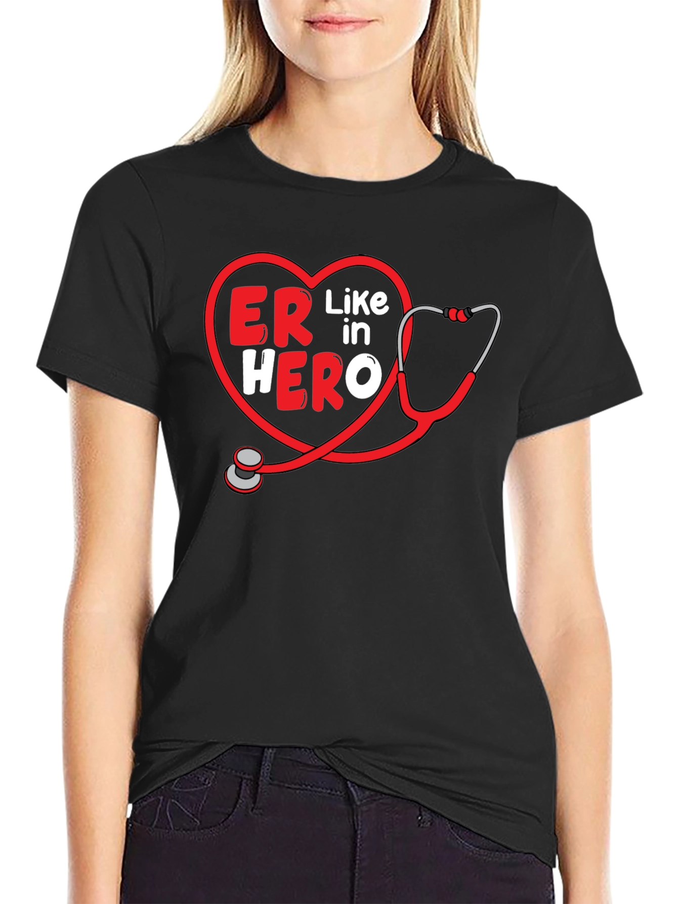 ER Hero Stethoscope T-Shirt - Emergency Room Apparel