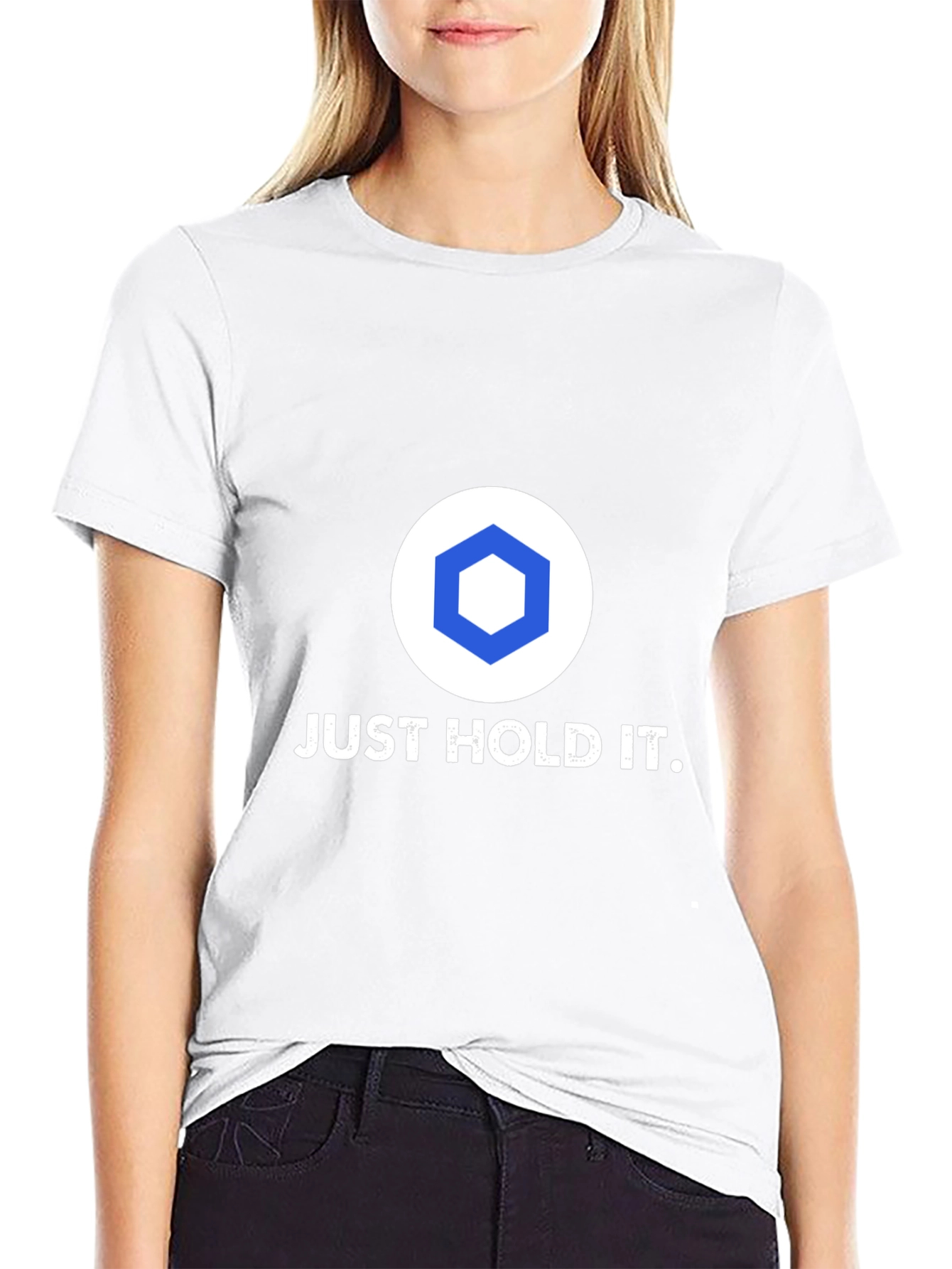 Just Hold It Crypto T-Shirt - Black