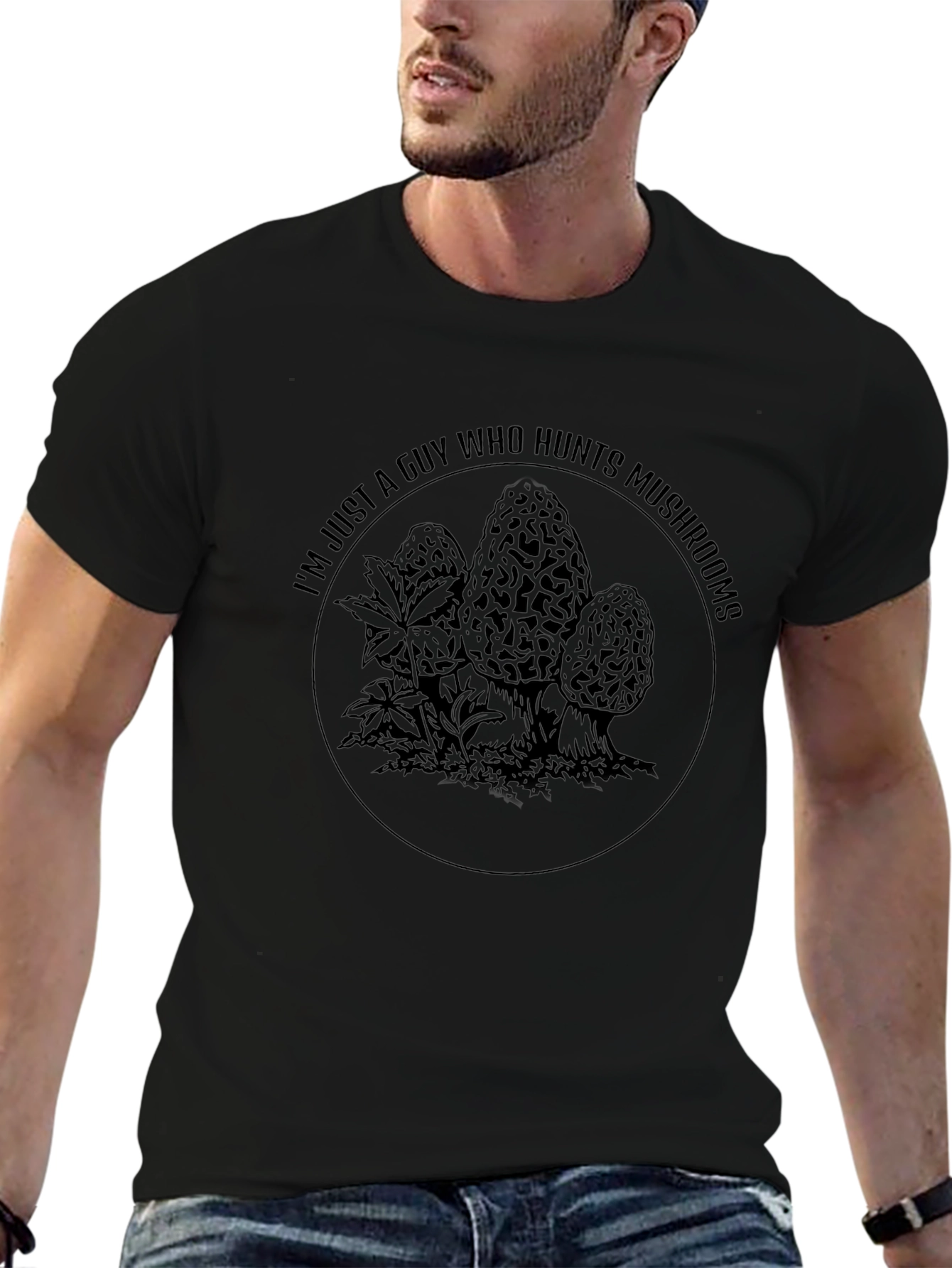 Mushroom Hunter Graphic T-Shirt