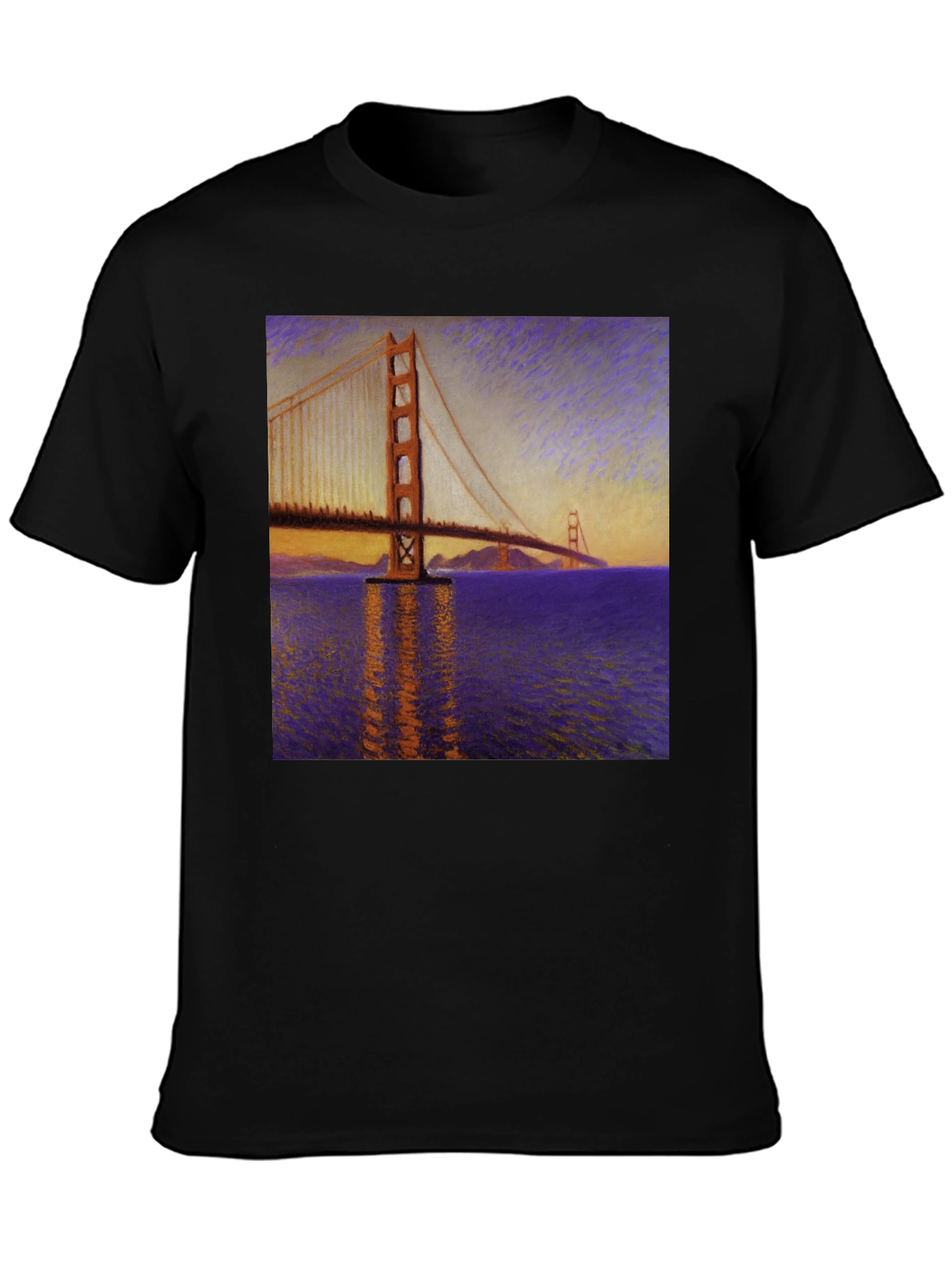 Golden Gate Bridge Art Graphic Tee