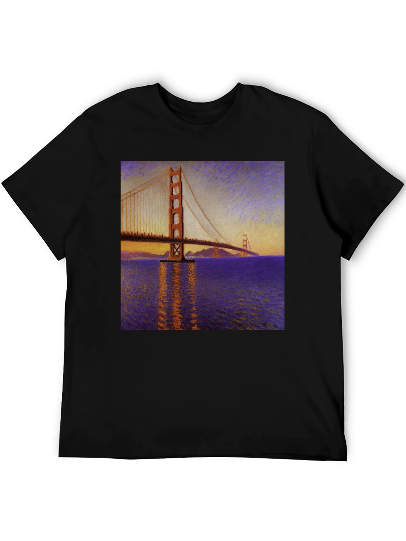 Golden Gate Bridge Art Graphic Tee