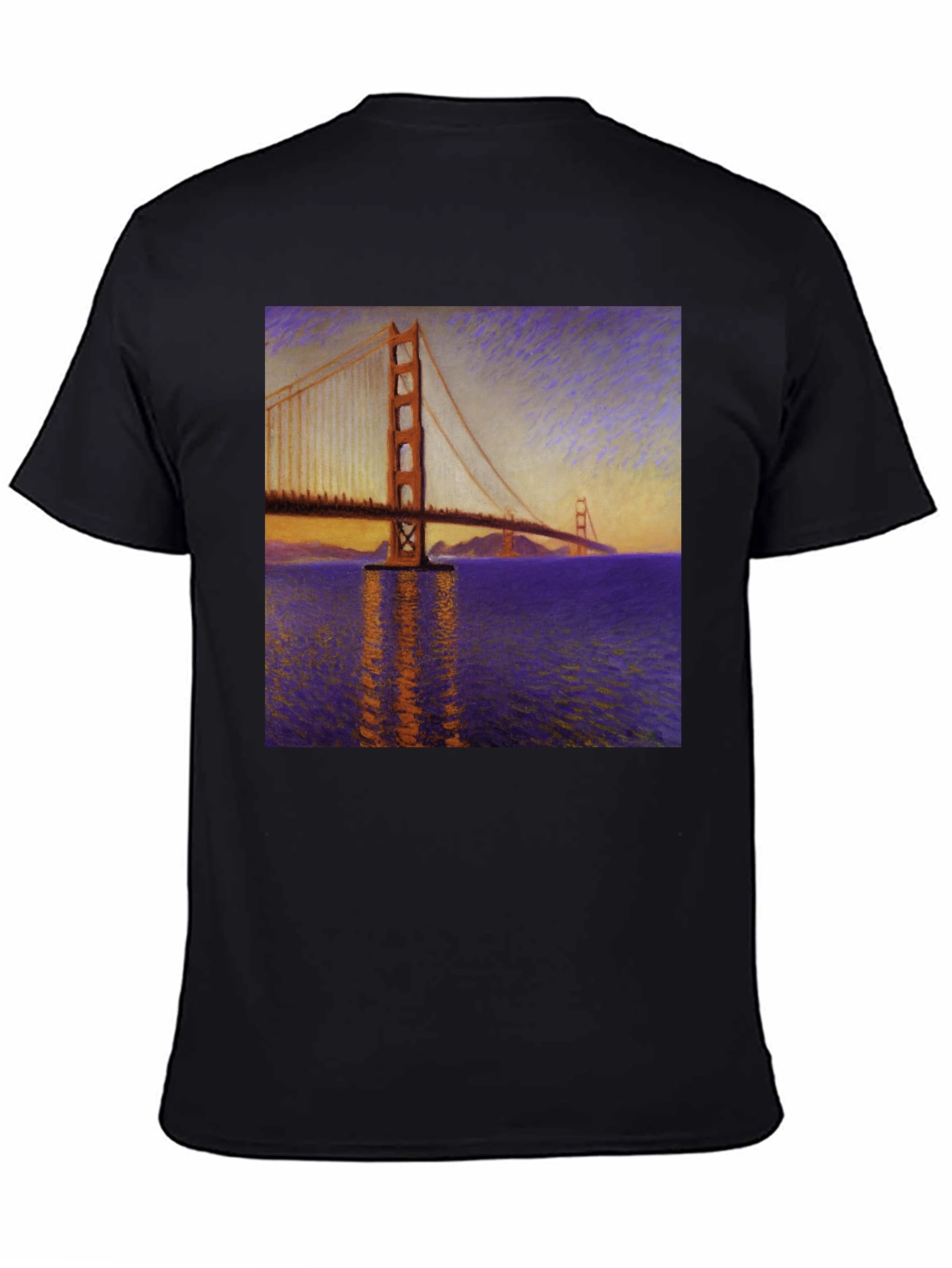 Golden Gate Bridge Art Graphic Tee