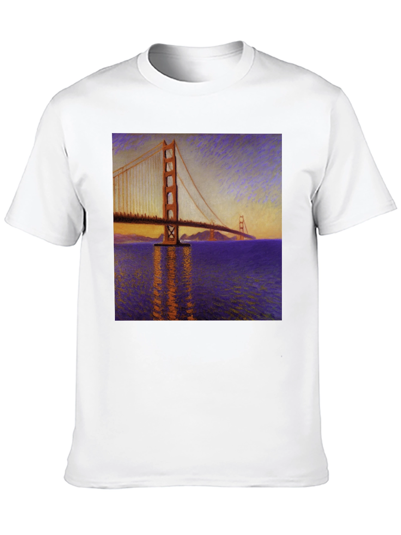 Golden Gate Bridge Art Graphic Tee