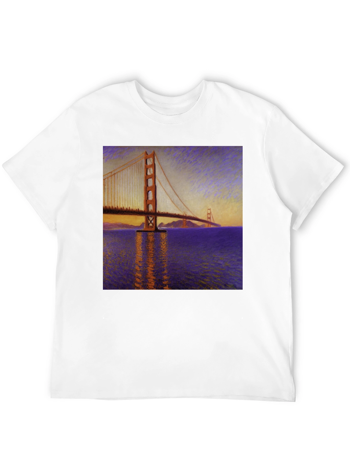 Golden Gate Bridge Art Graphic Tee