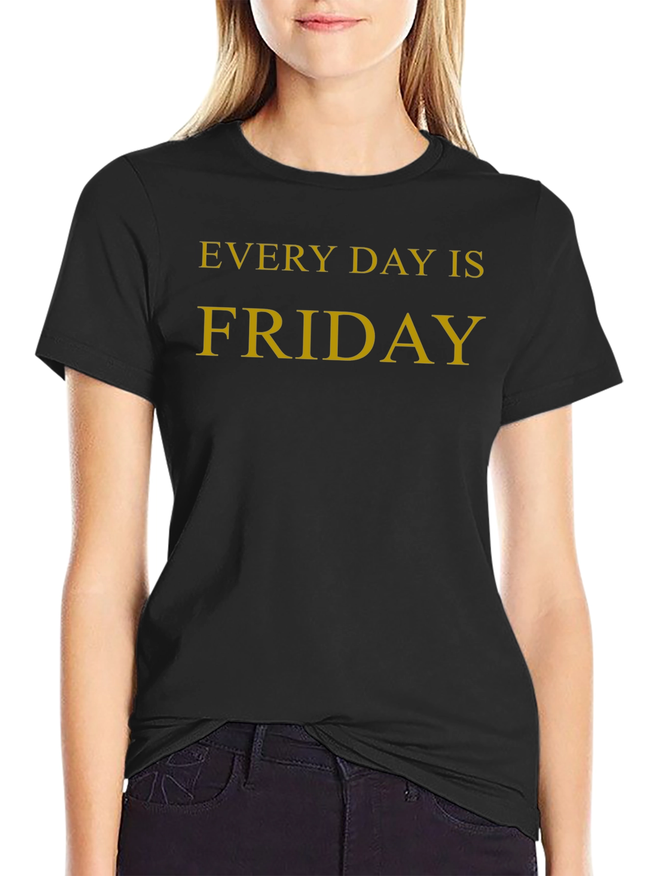 Every Day is Friday Graphic Tee - Black