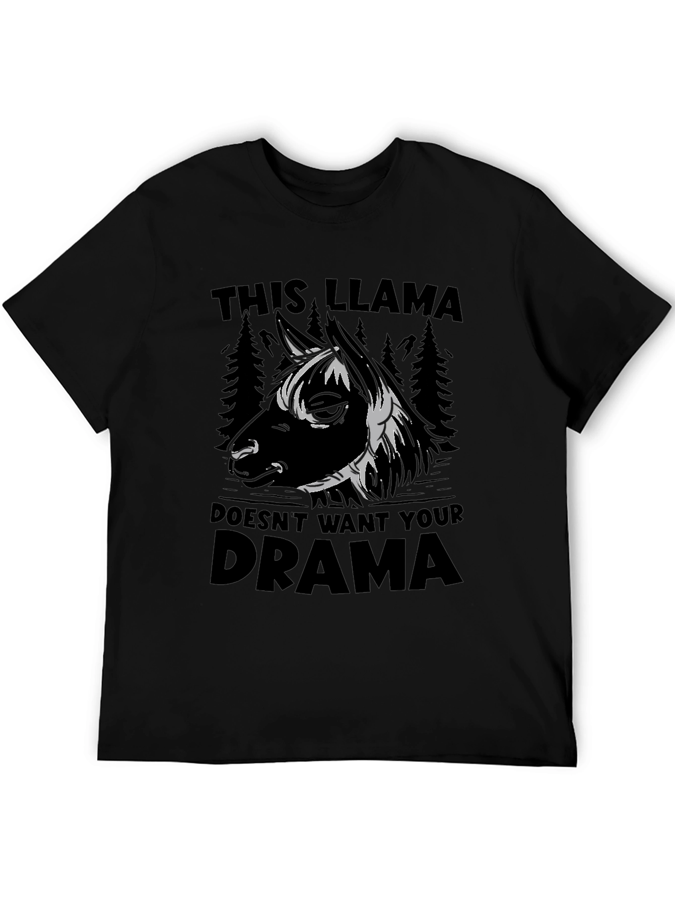 Llama Drama T-Shirt - Funny Animal Graphic Tee