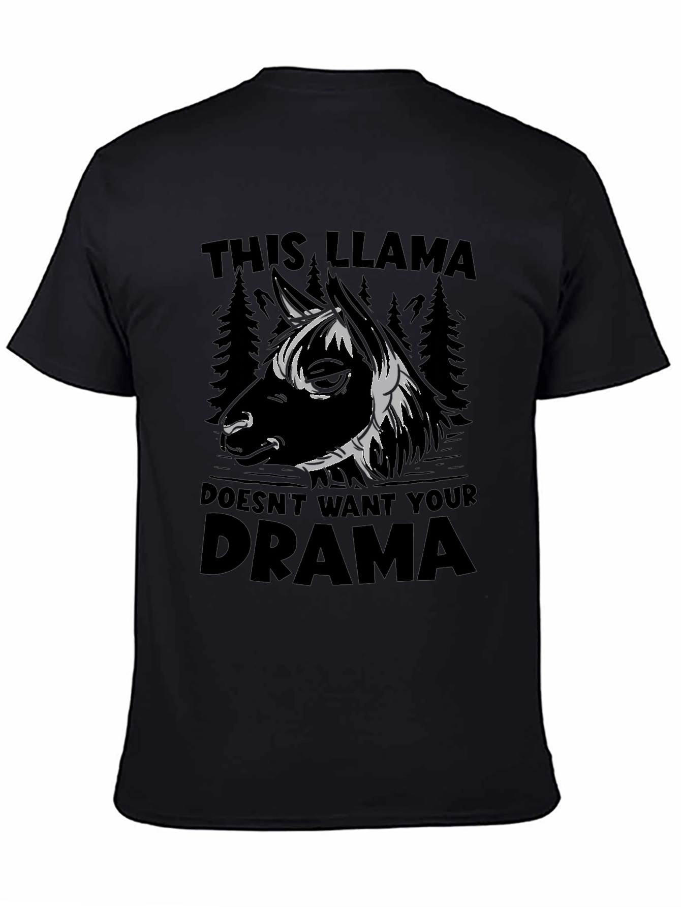 Llama Drama T-Shirt - Funny Animal Graphic Tee