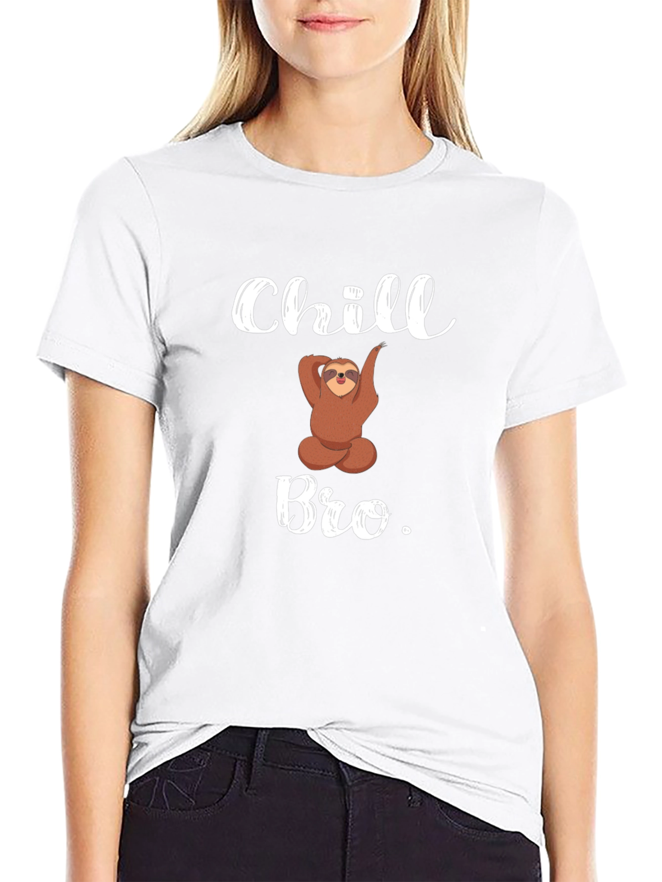 Chill Bro Sloth Graphic T-Shirt