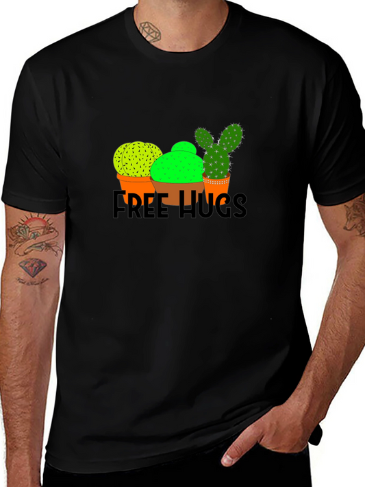 Cactus Free Hugs Graphic T-Shirt