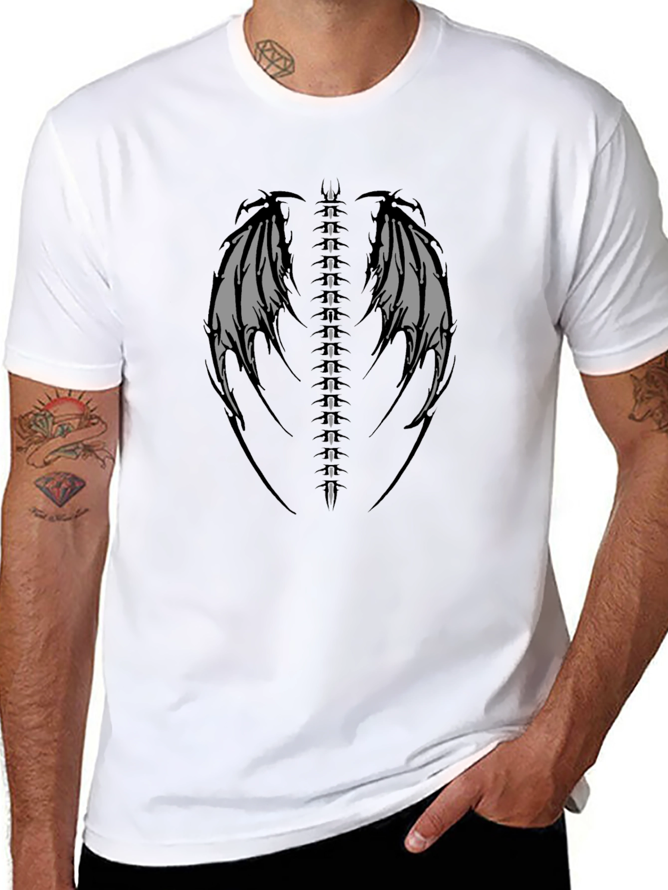Dragon Spine Black T-Shirt