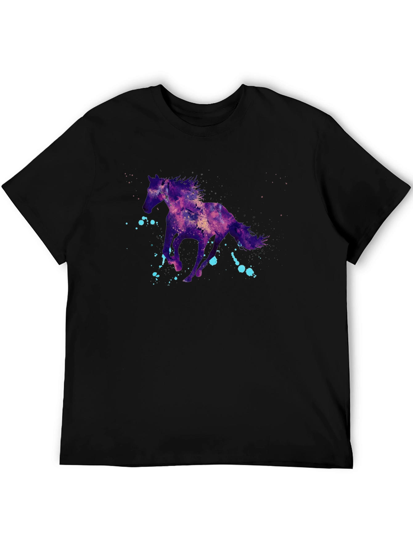 Galaxy Horse Graphic T-Shirt - Stylish Mens Tee