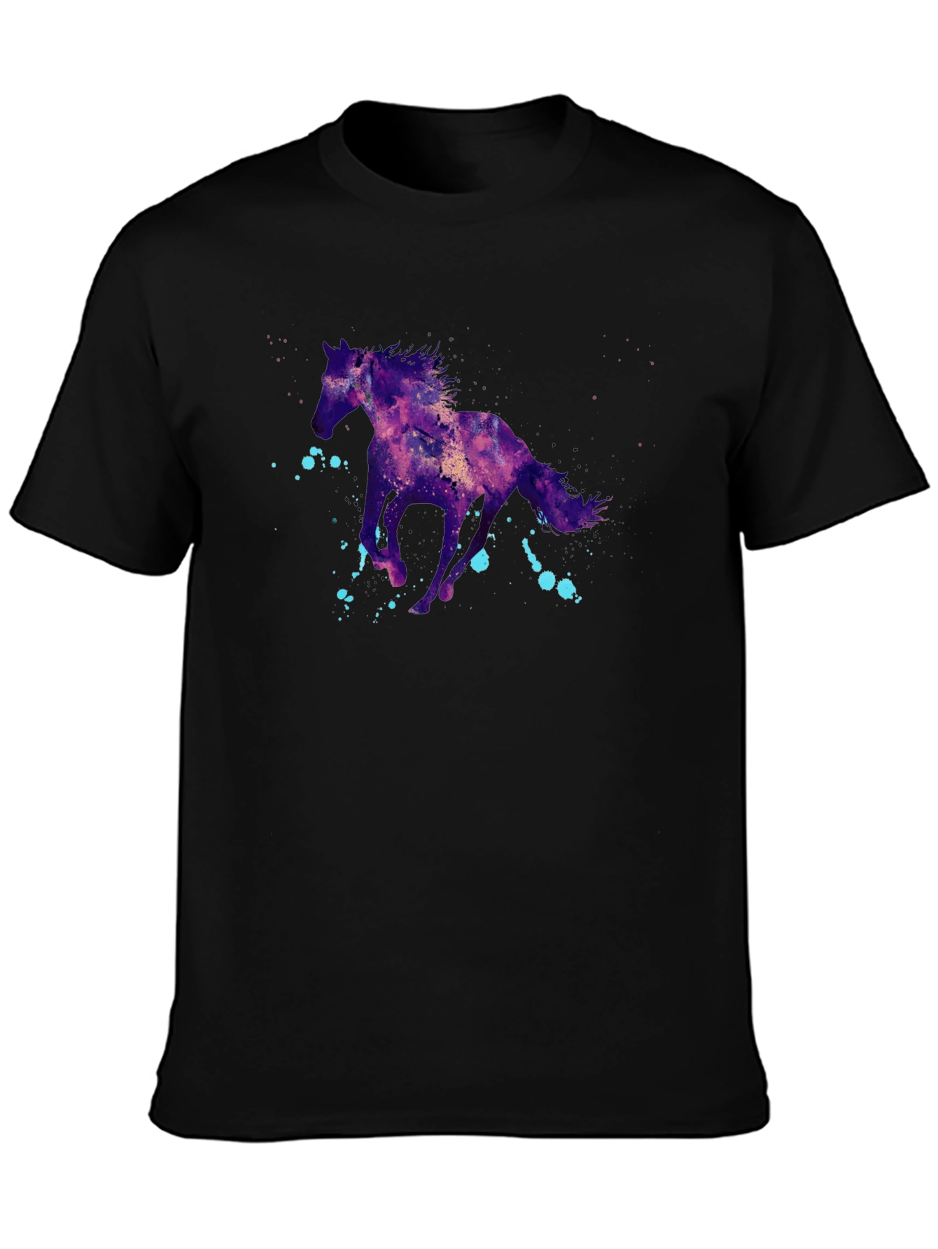 Galaxy Horse Graphic T-Shirt - Stylish Mens Tee