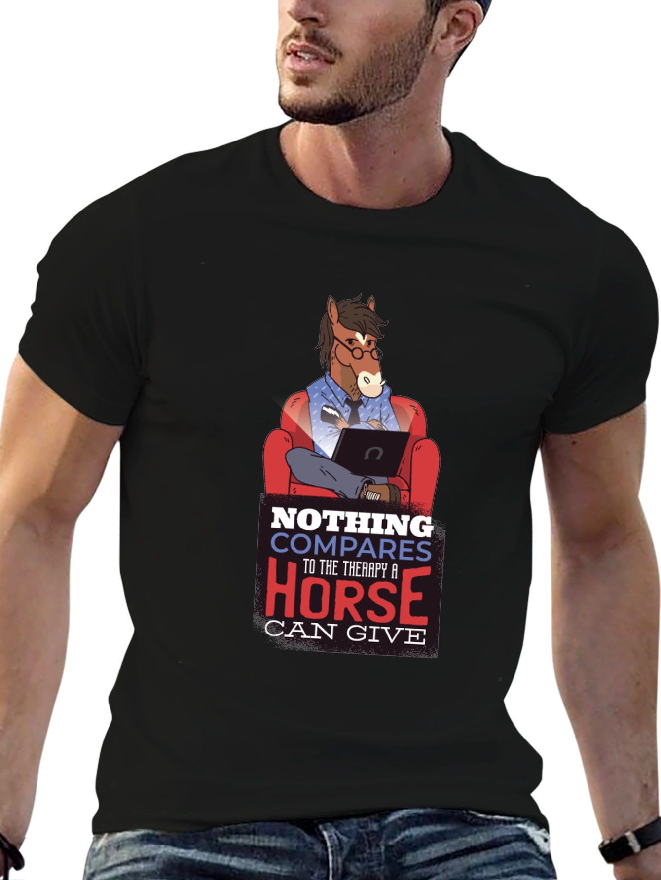 Therapy Horse Graphic T-Shirt