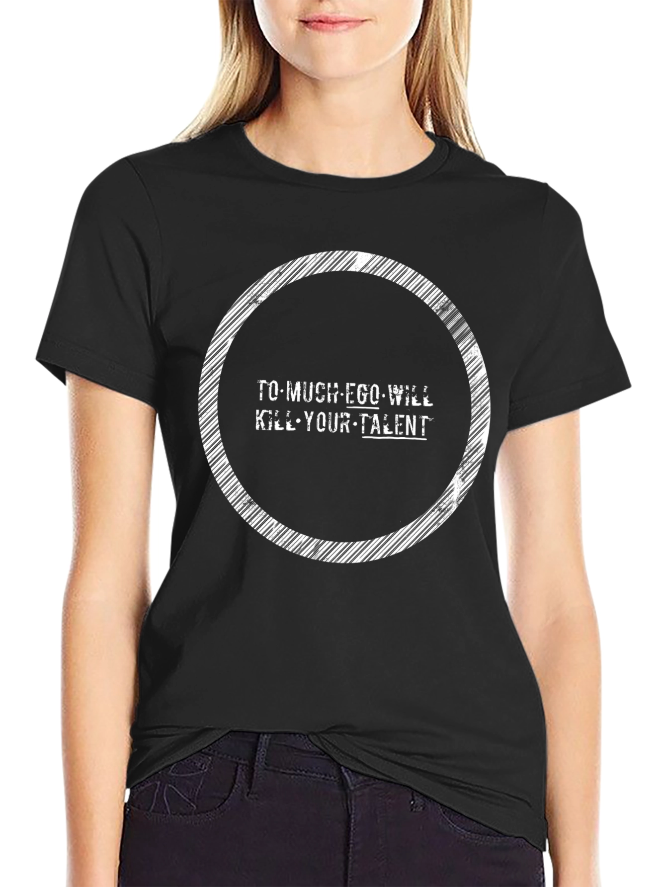 Ego Kills Talent Graphic Black T-Shirt