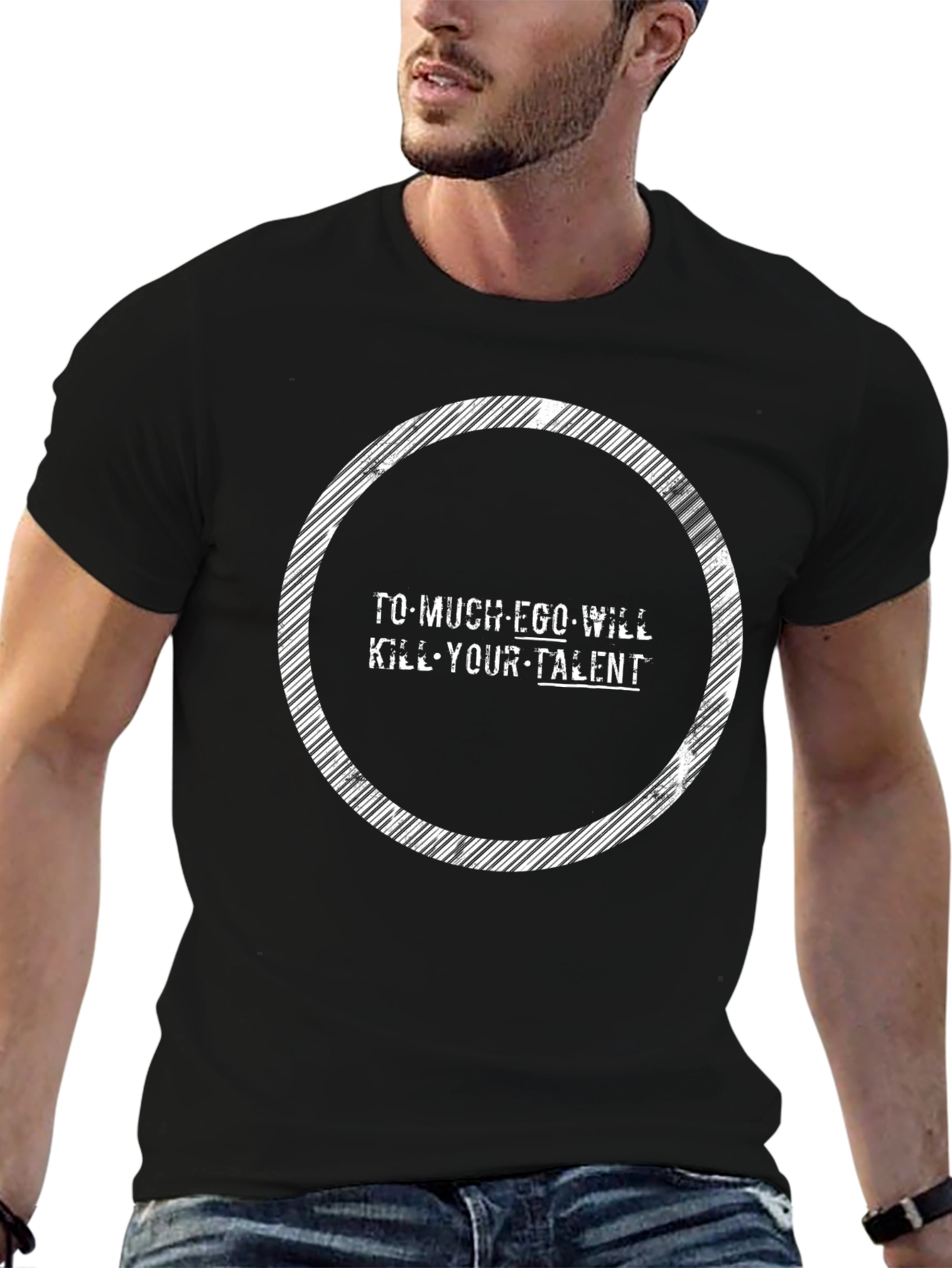 Ego Kills Talent Graphic Black T-Shirt