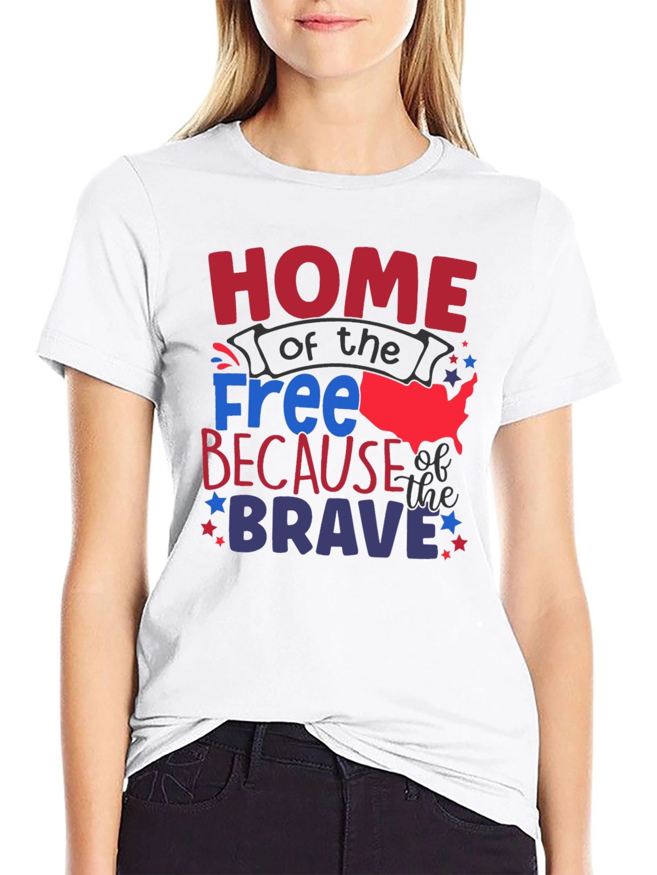 Home of the Free T-Shirt Patriotic Tee