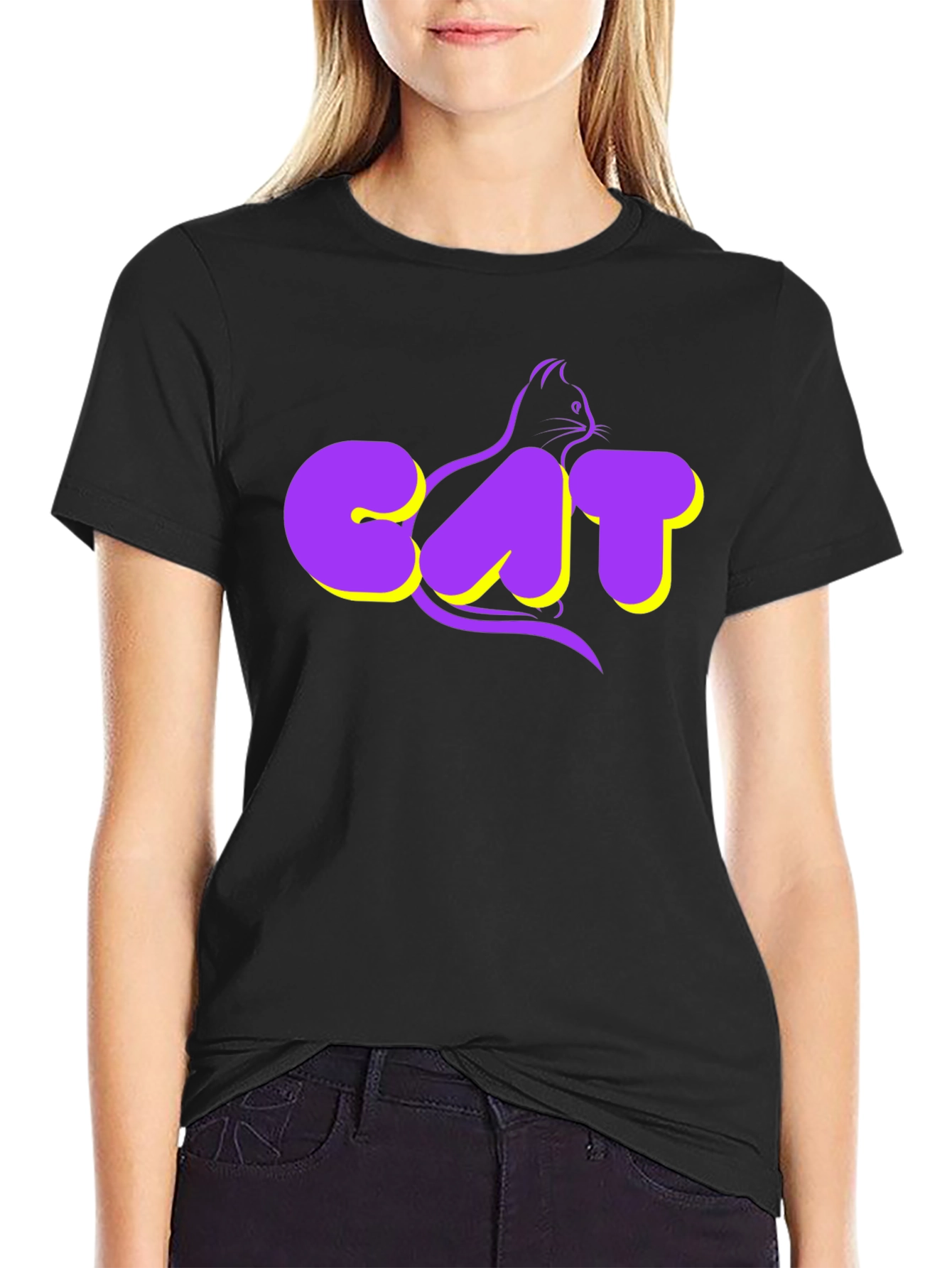 Cool Cat Graphic T-Shirt