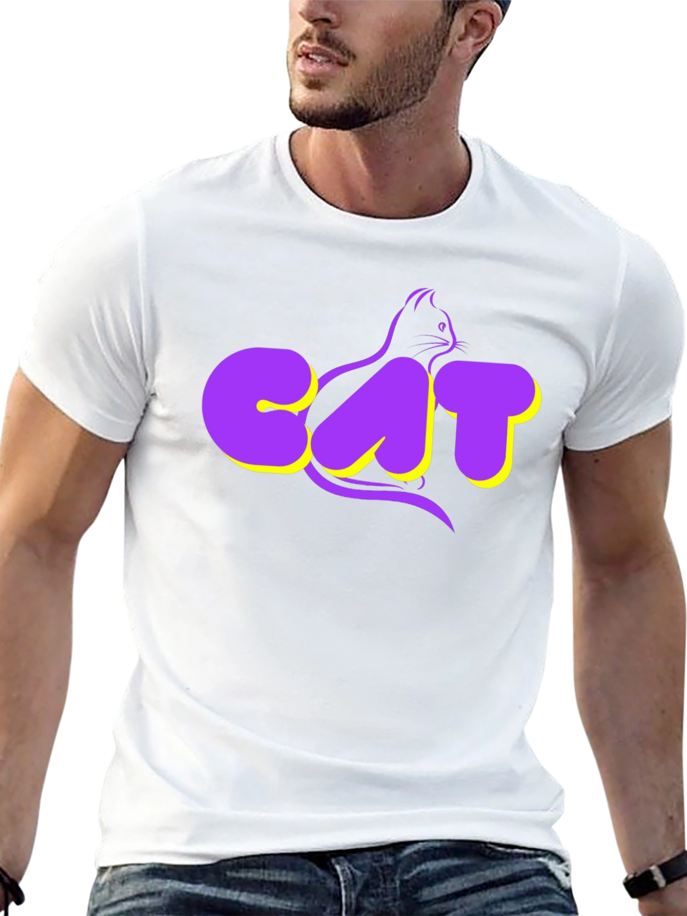 Cool Cat Graphic T-Shirt