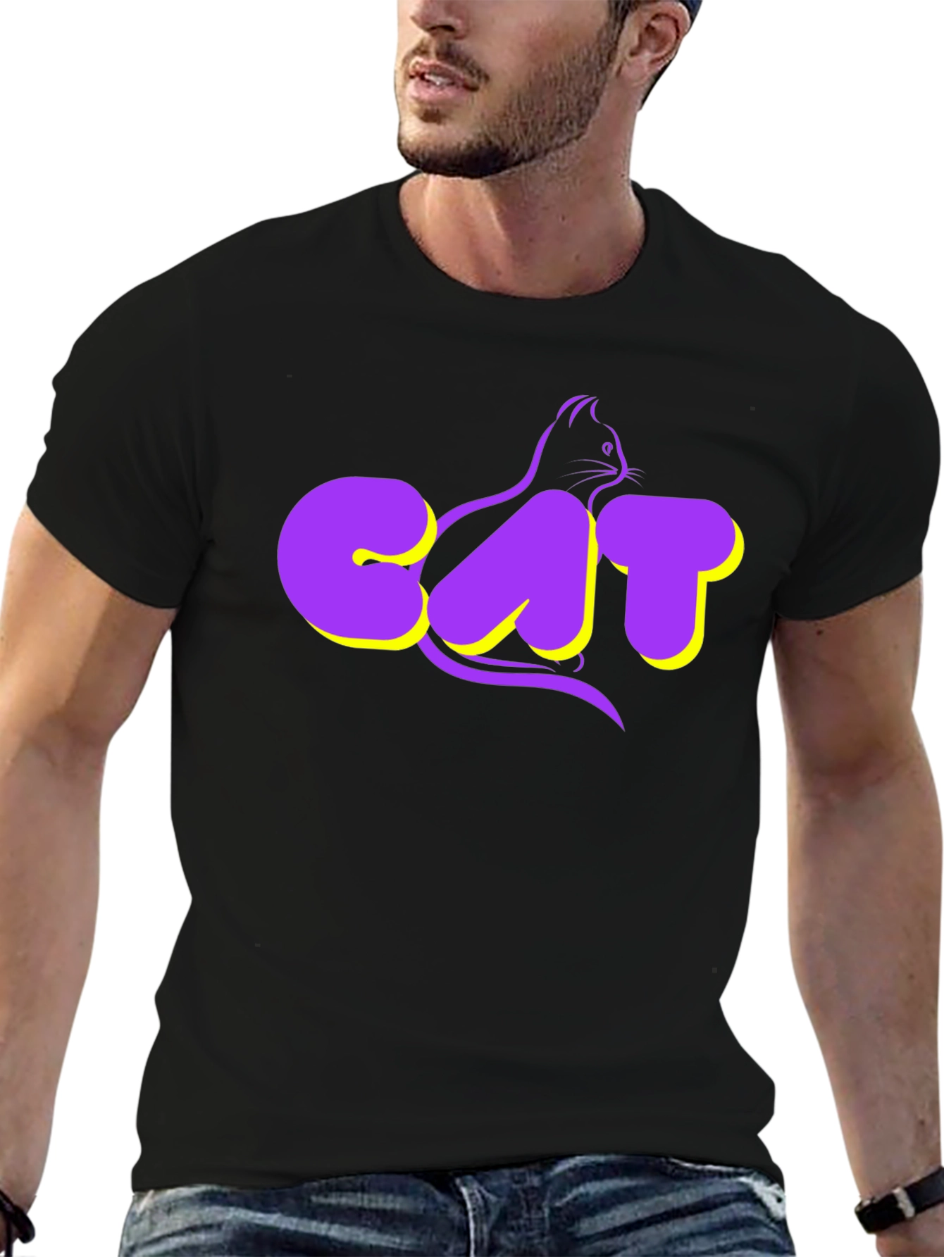 Cool Cat Graphic T-Shirt