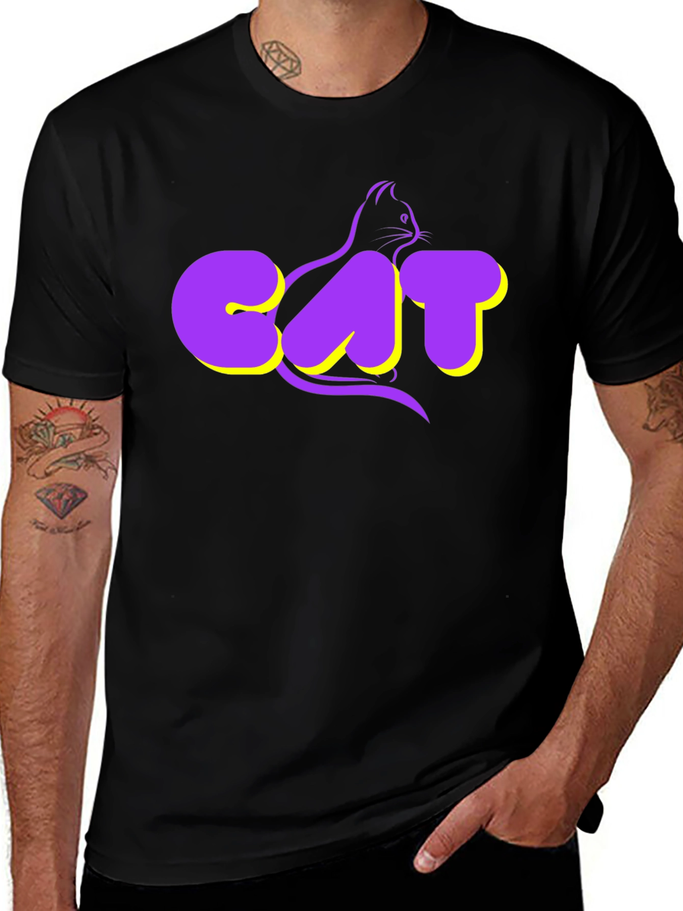 Cool Cat Graphic T-Shirt