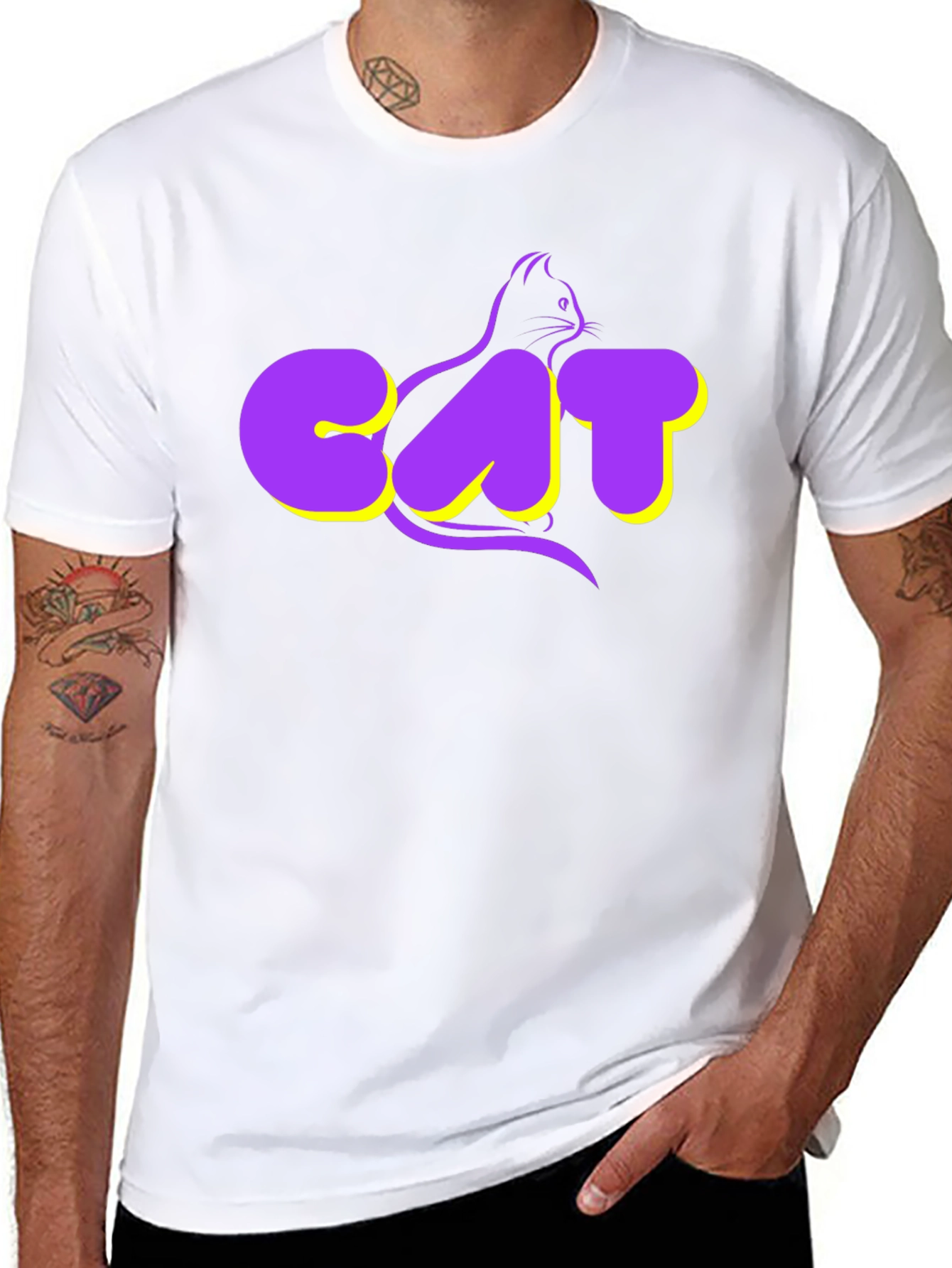Cool Cat Graphic T-Shirt